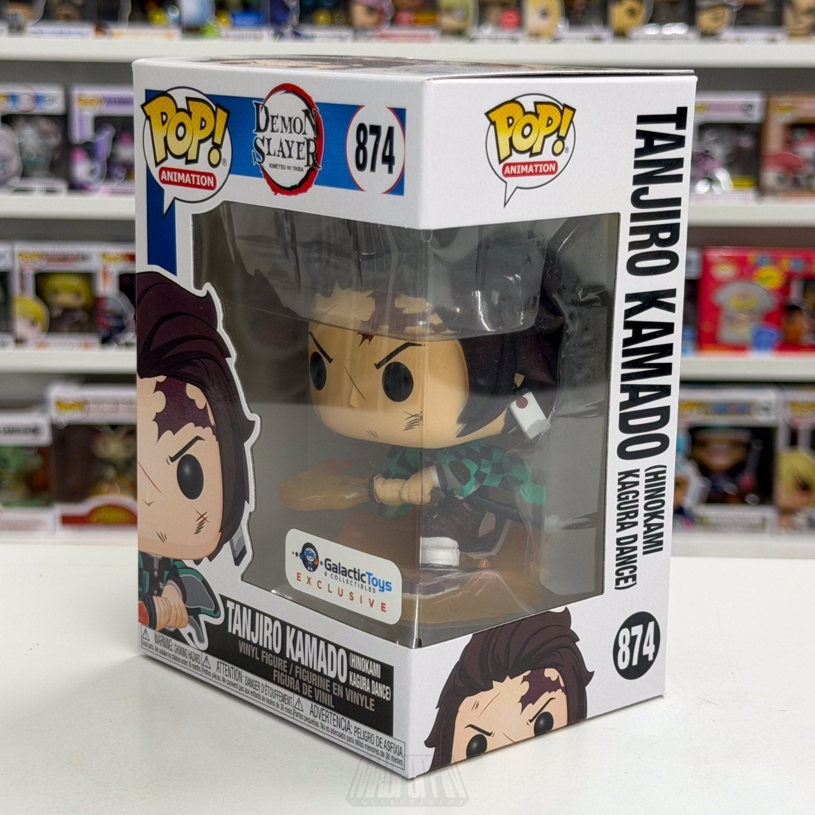 Funko Pop Anime Demon Slayer Tanjiro Kamado Hinokami Kagura Dance 874 Toy Figure