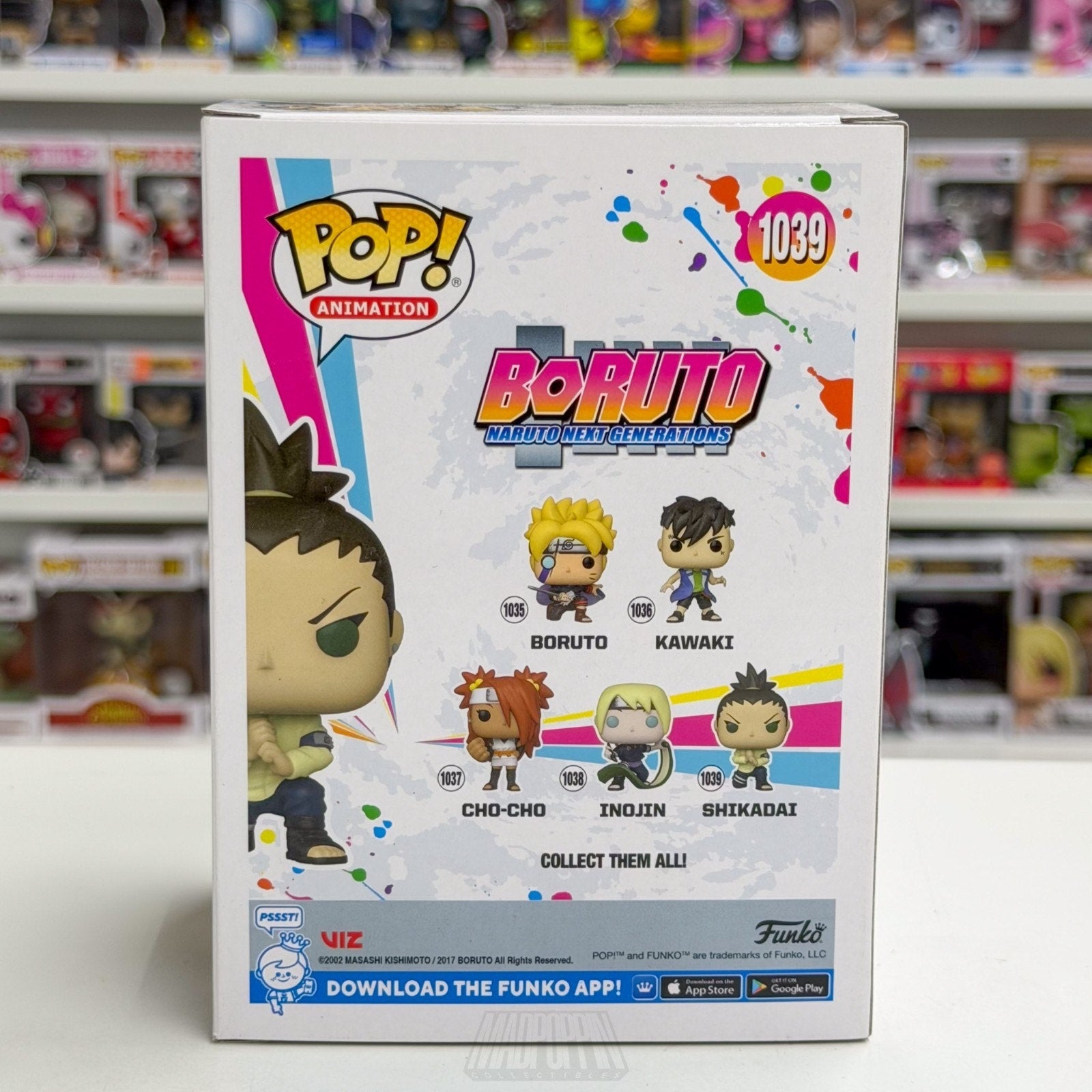 Funko Pop Anime Boruto Naruto Next Generations Shikadai 1039 Toy Vinyl Figure