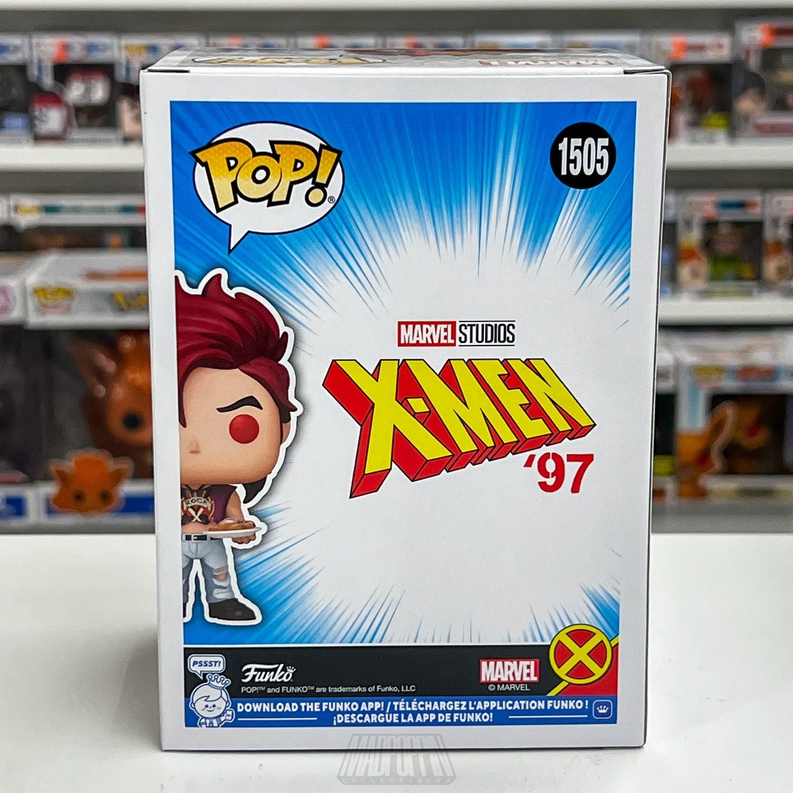 Funko Pop Marvel X-Men 97 Gambit Crop Top SDCC 1505 Official Con Sticker Figure