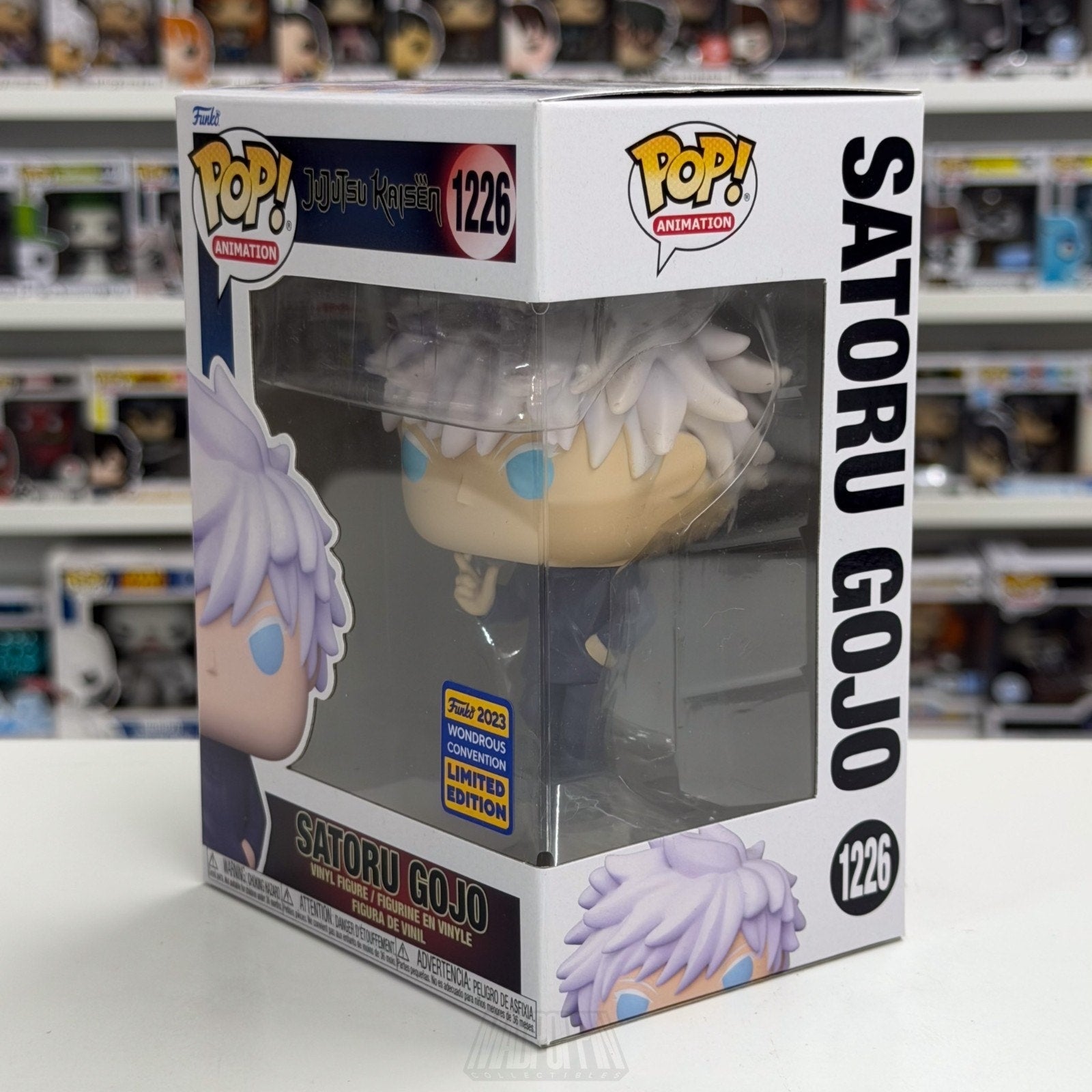 Funko Pop Anime Jujutsu Kaisen Satoru Gojo WonderCon 1226 Manga Toy Vinyl Figure