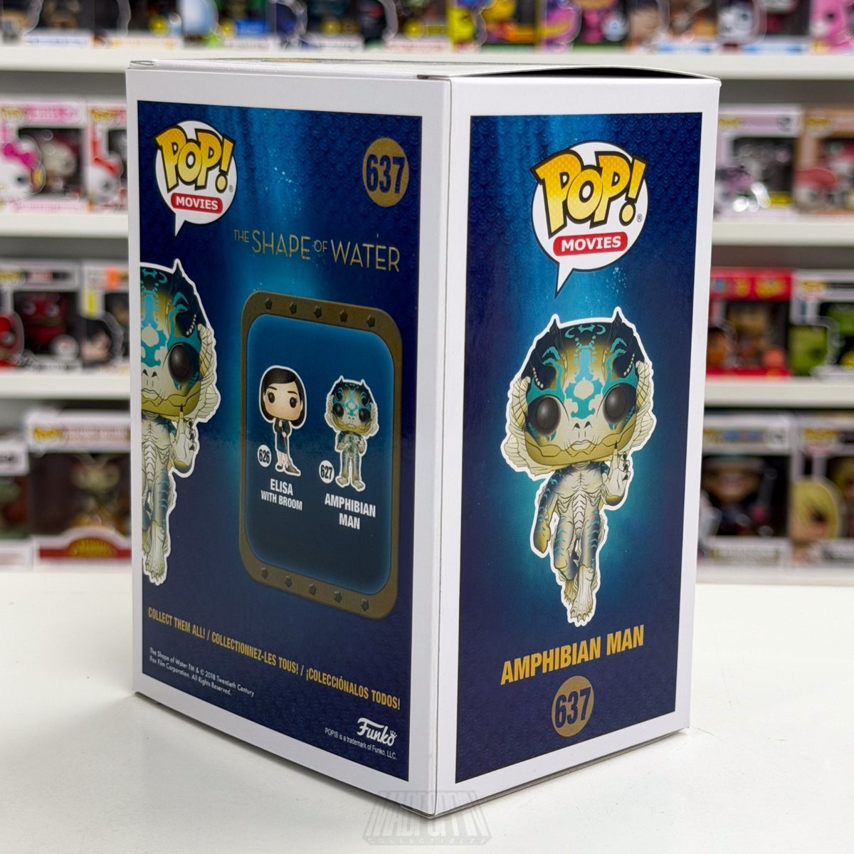 Funko Pop Movies Shape of Water Amphibian Man 637 Dark Fantasy Toy Vinyl Figure