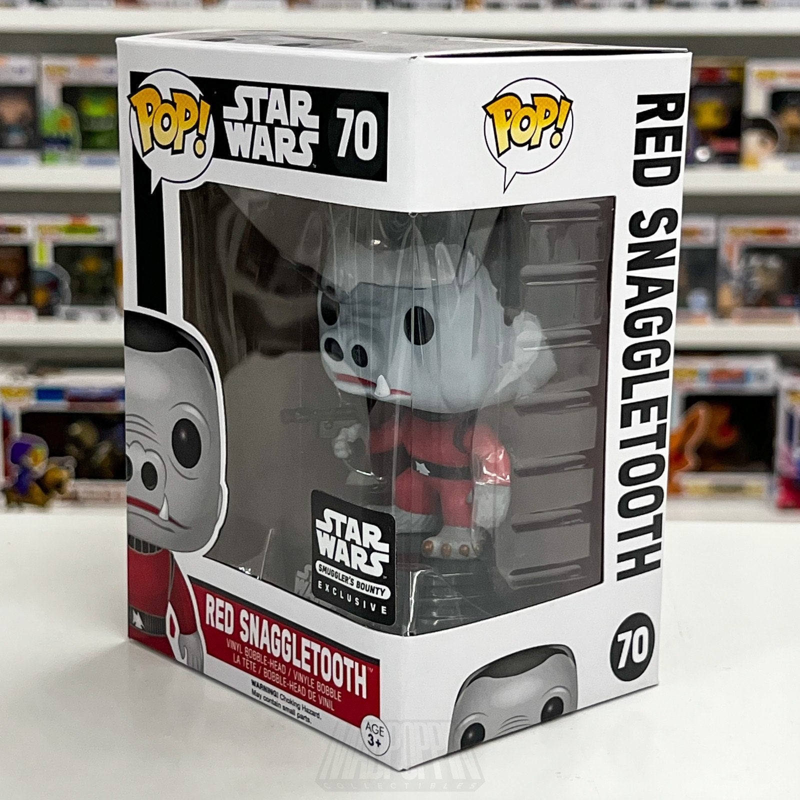 Funko Pop Star Wars Red Snaggletooth Smugglers Bounty 70 Zutton Toy Vinyl Figure