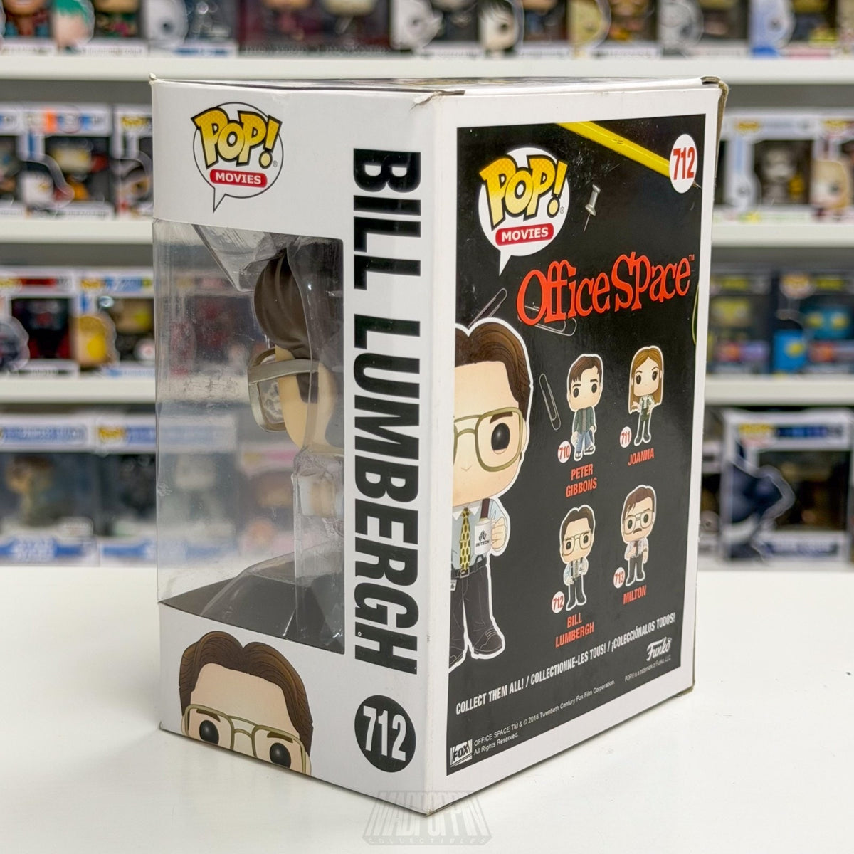 Funko Pop Movies Office Space Bill Lumbergh 712 Boss TPS Report Toy Vinyl Figure