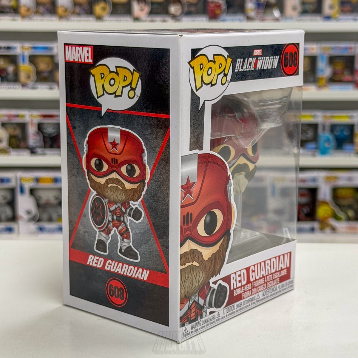 Funko Pop Marvel Black Widow Red Guardian 608 MCU Super Soldier Toy Vinyl Figure
