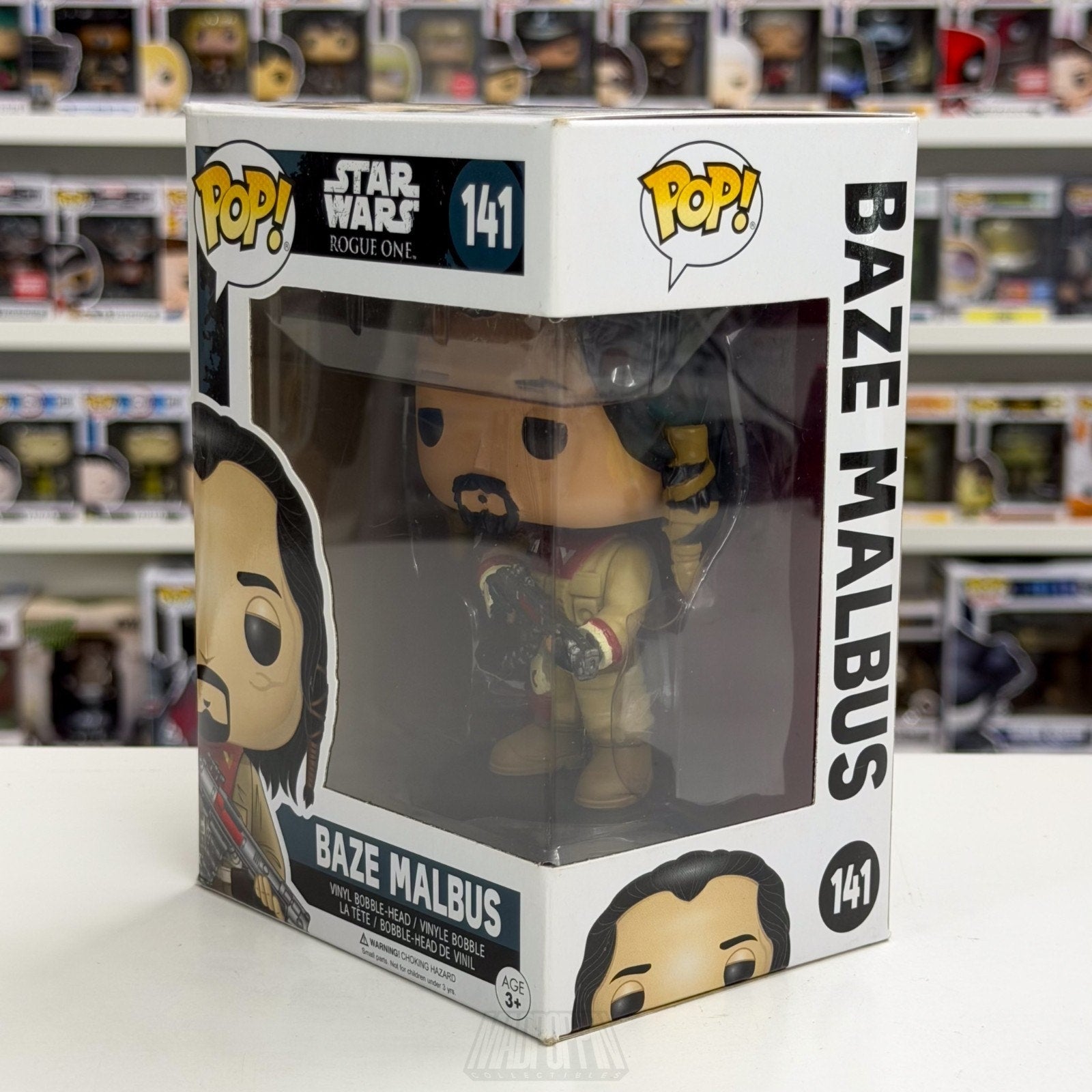 Funko Pop Star Wars Rouge One Baze Malbus 141 Guardians of Whills Vinyl Figure