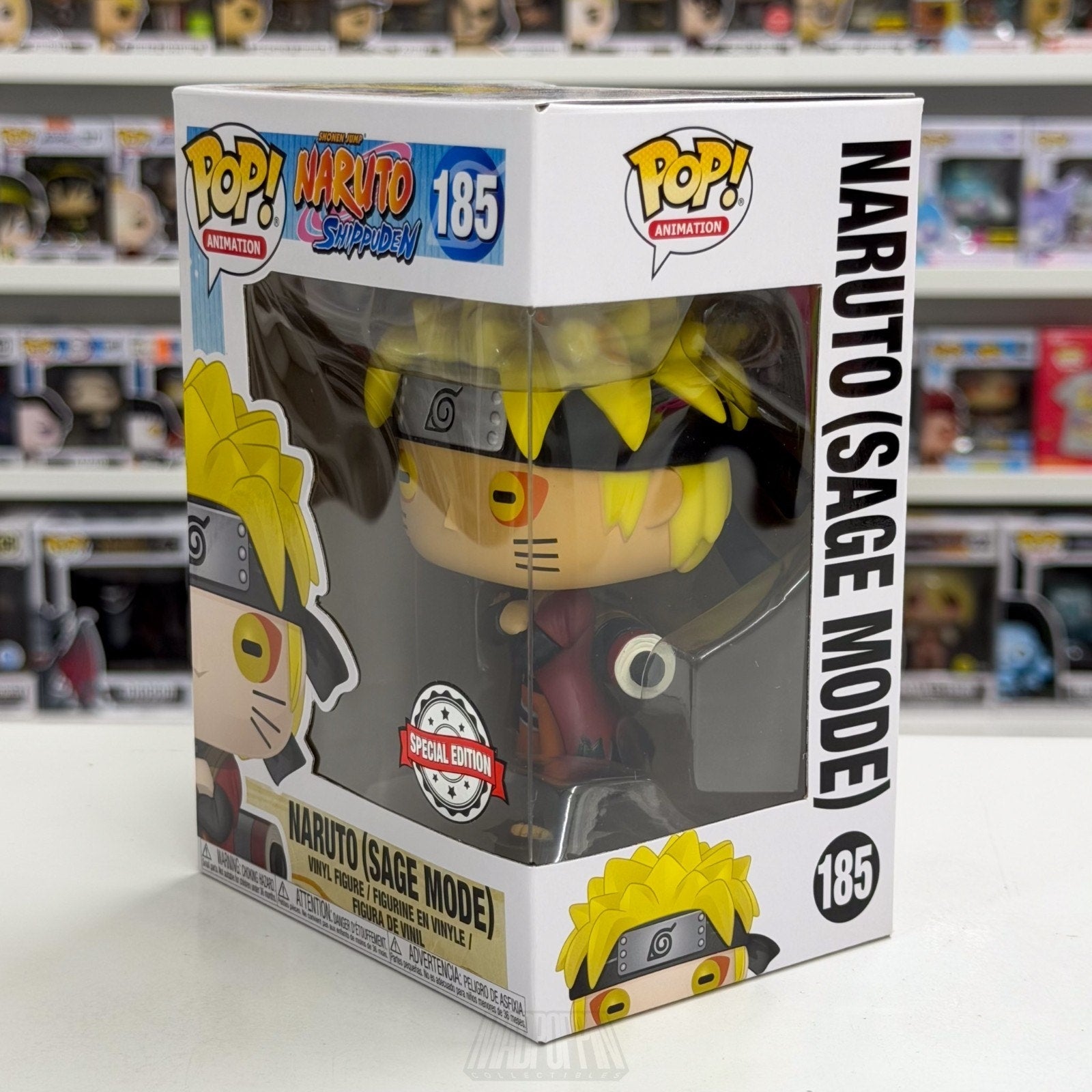 Funko Pop Anime Naruto Sage Mode Special Edition 185 Japan Manga Vinyl Figure