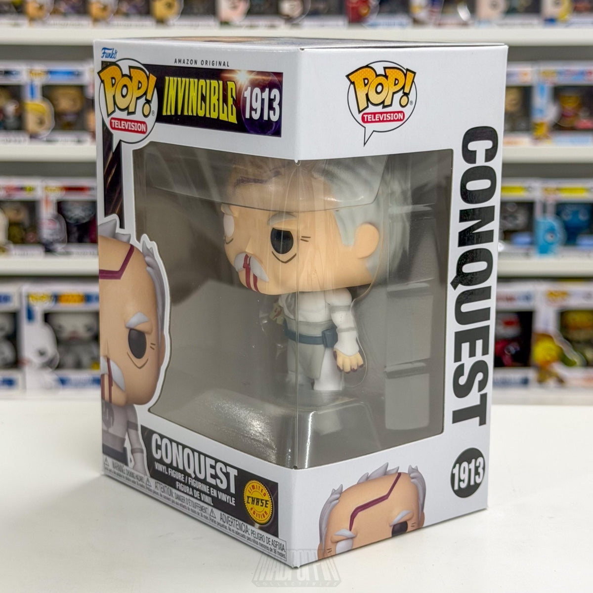 Funko Pop TV Invincible Conquest Damaged Arm Chase 1913 Viltrumite Vinyl Figure