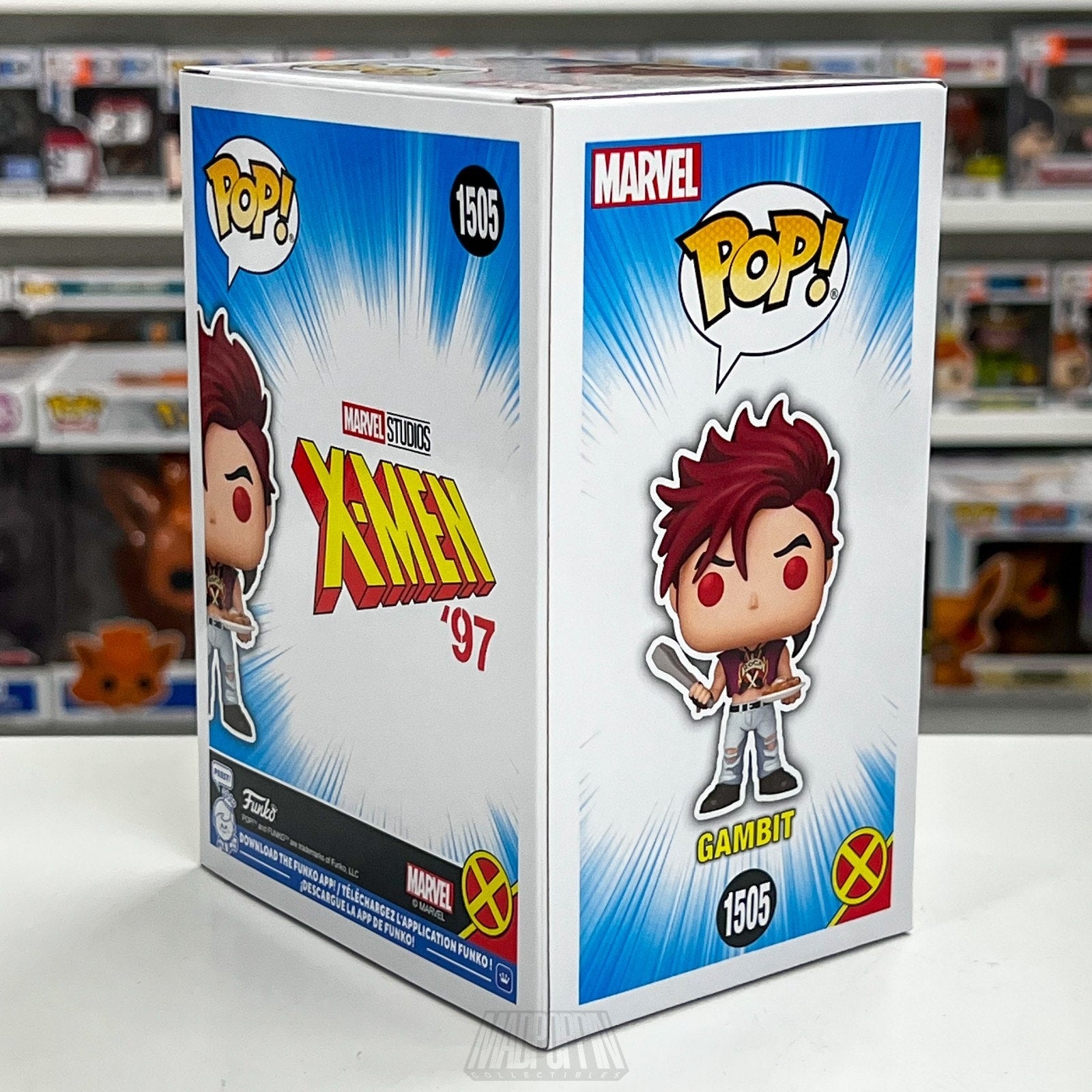 Funko Pop Marvel X-Men 97 Gambit Crop Top SDCC 1505 Official Con Sticker Figure