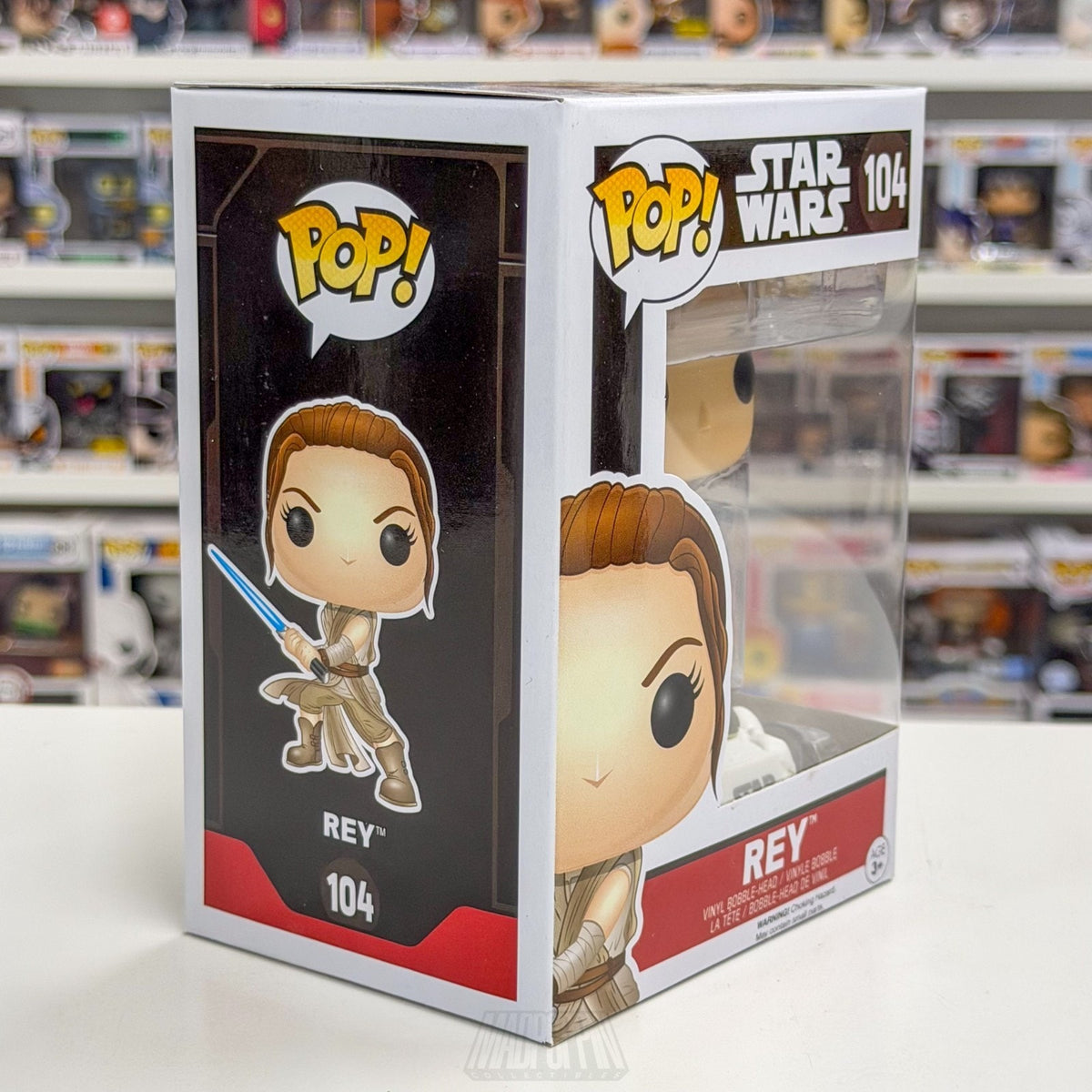 Funko Pop Star Wars Episode VII Force Awakens Rey Starkiller Duel 104 Toy Figure