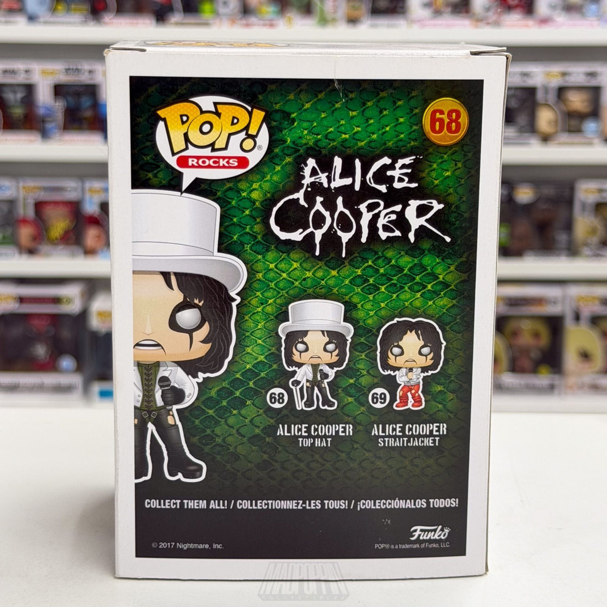 Funko Pop Rocks Alice Cooper 68 Music Hard Shock Glam Heavy Metal Vinyl Figure