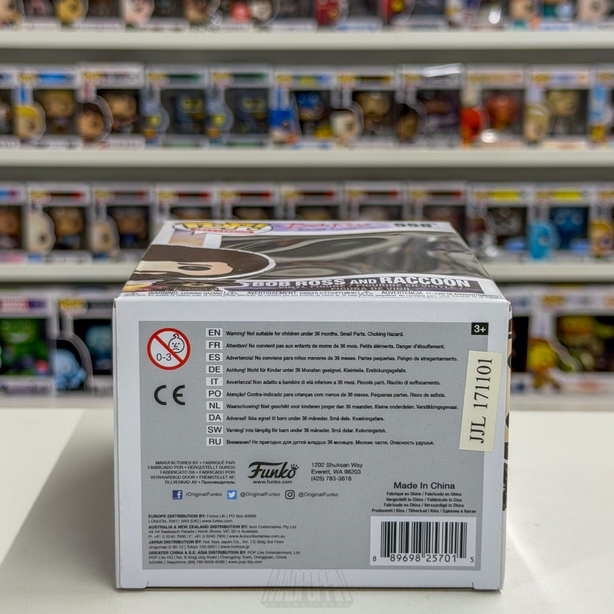 Funko Pop TV The Joy of Painting Bob Ross and Raccoon 558 PBS Toy Vinyl Figure