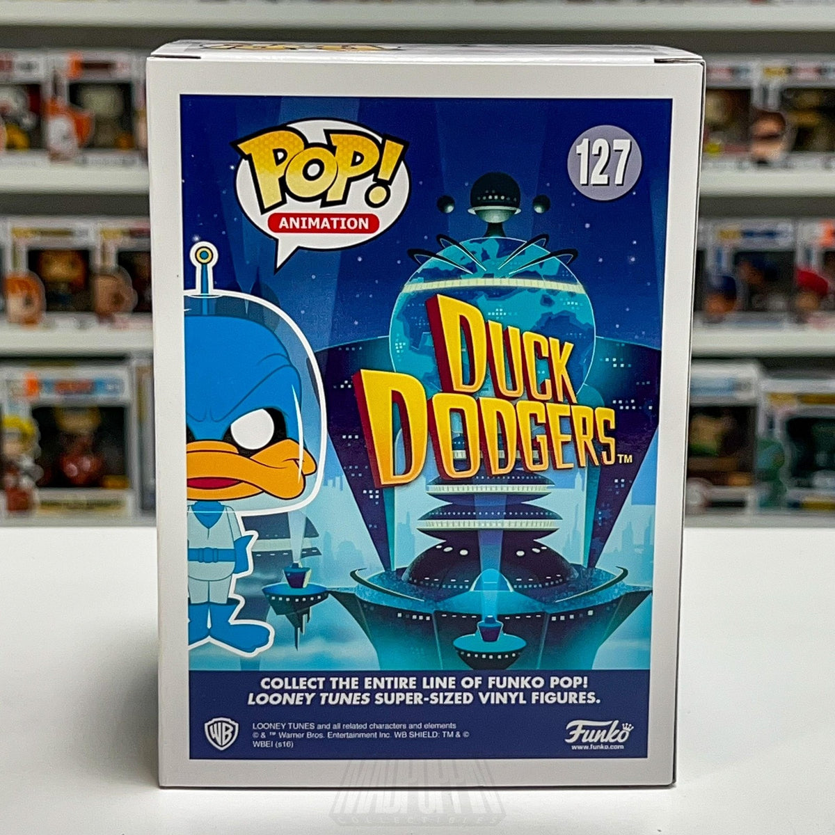 Funko Pop Animation Duck Dodgers 127 Daffy Looney Tunes Cartoon Toy Vinyl Figure