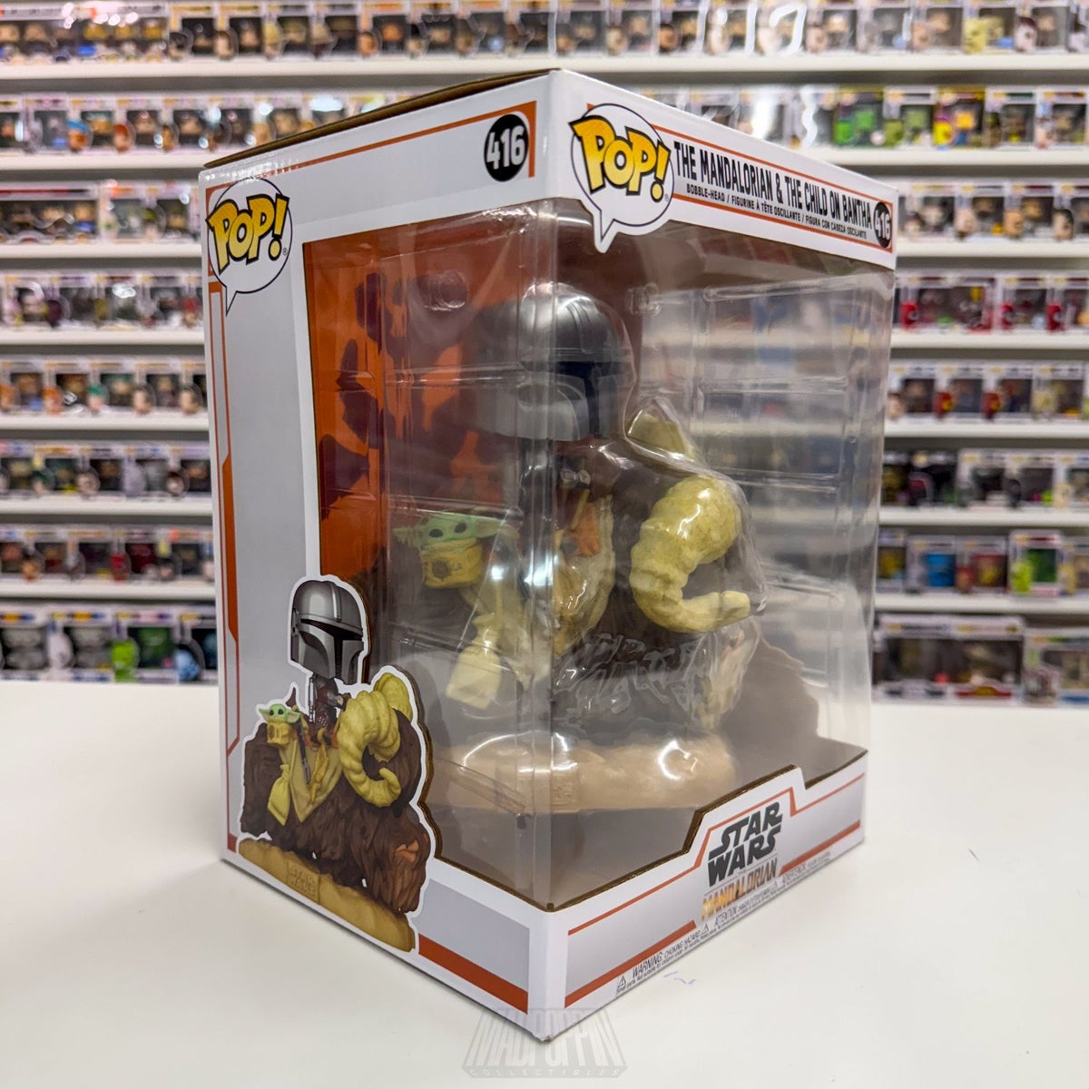 Funko Pop Rides Star Wars The Mandalorian & The Child on Bantha 416 Vinyl Figure