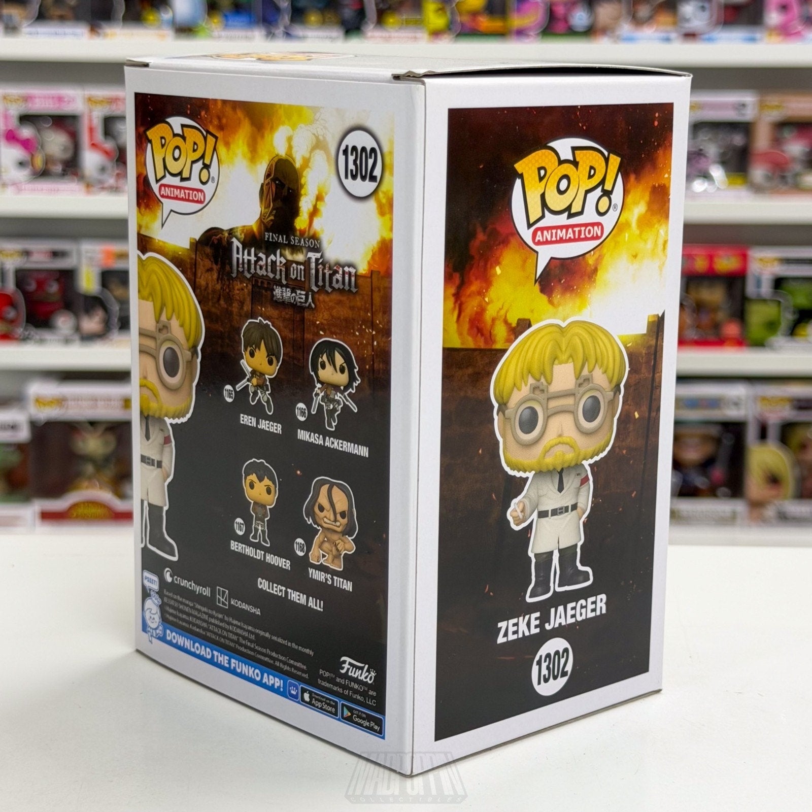 Funko Pop Anime Attack on Titan Zeke Jaeger Hot Topic 1302 Japan Manga Figure