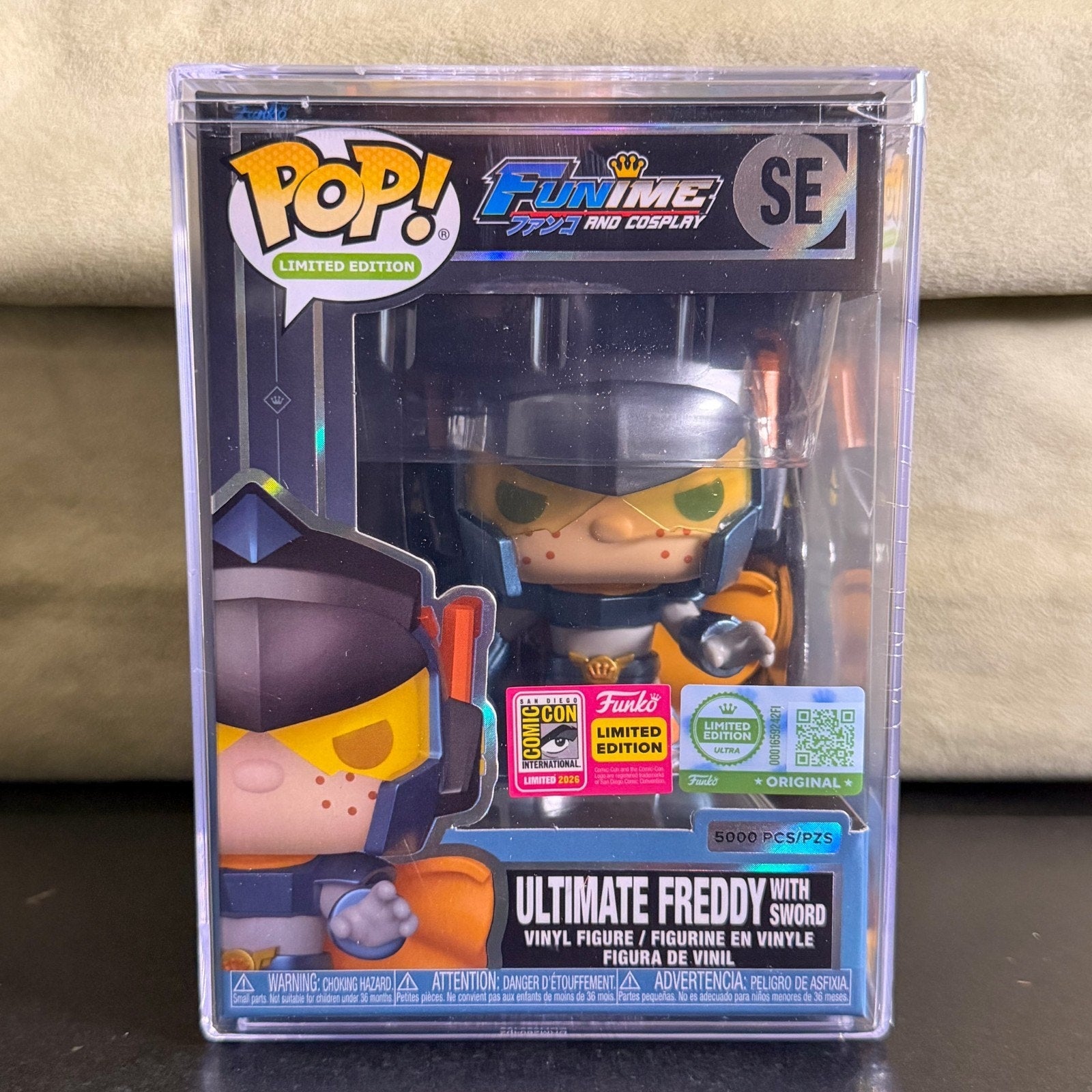 Funko Pop Funime & Cosplay Ultimate Freddy w/Sword SE 5000 PCS SDCC 2026 ULTRA