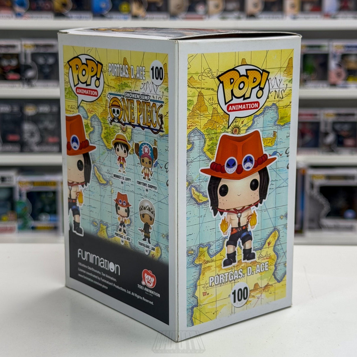 Funko Pop Anime One Piece Portgas D Ace 100 ORIGINAL 2016 RELEASE Manga Figure