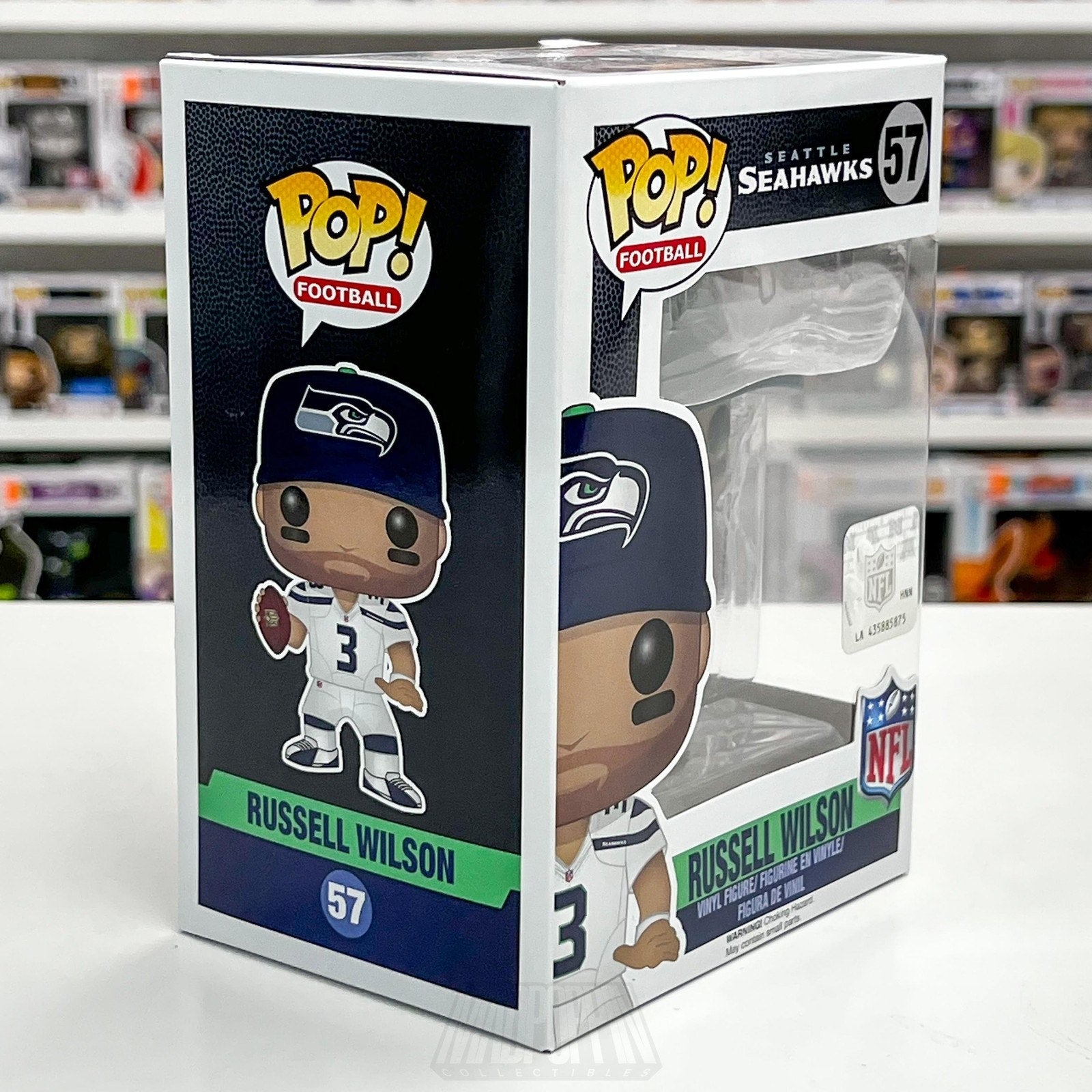 Funko Pop Seattle Seahawks NFL Football Russell Wilson Pop Vinyl Figure 57 QB