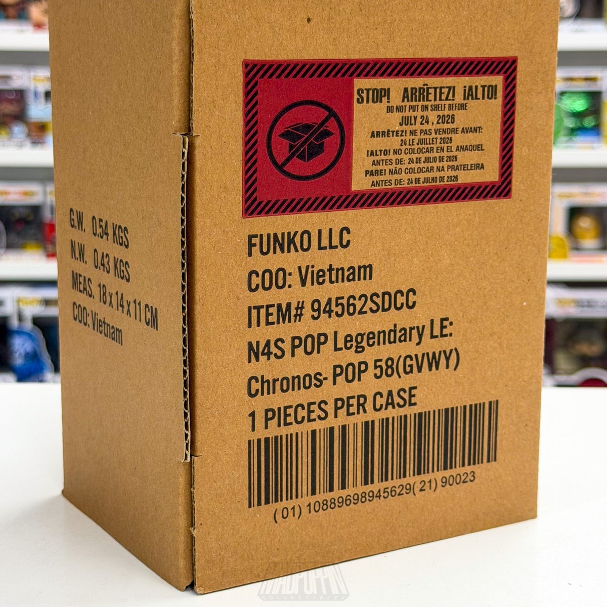 Funko Pop Fundays Freddy as Godzilla SE Quest Grail SDCC 2026 Toy CON STICKER