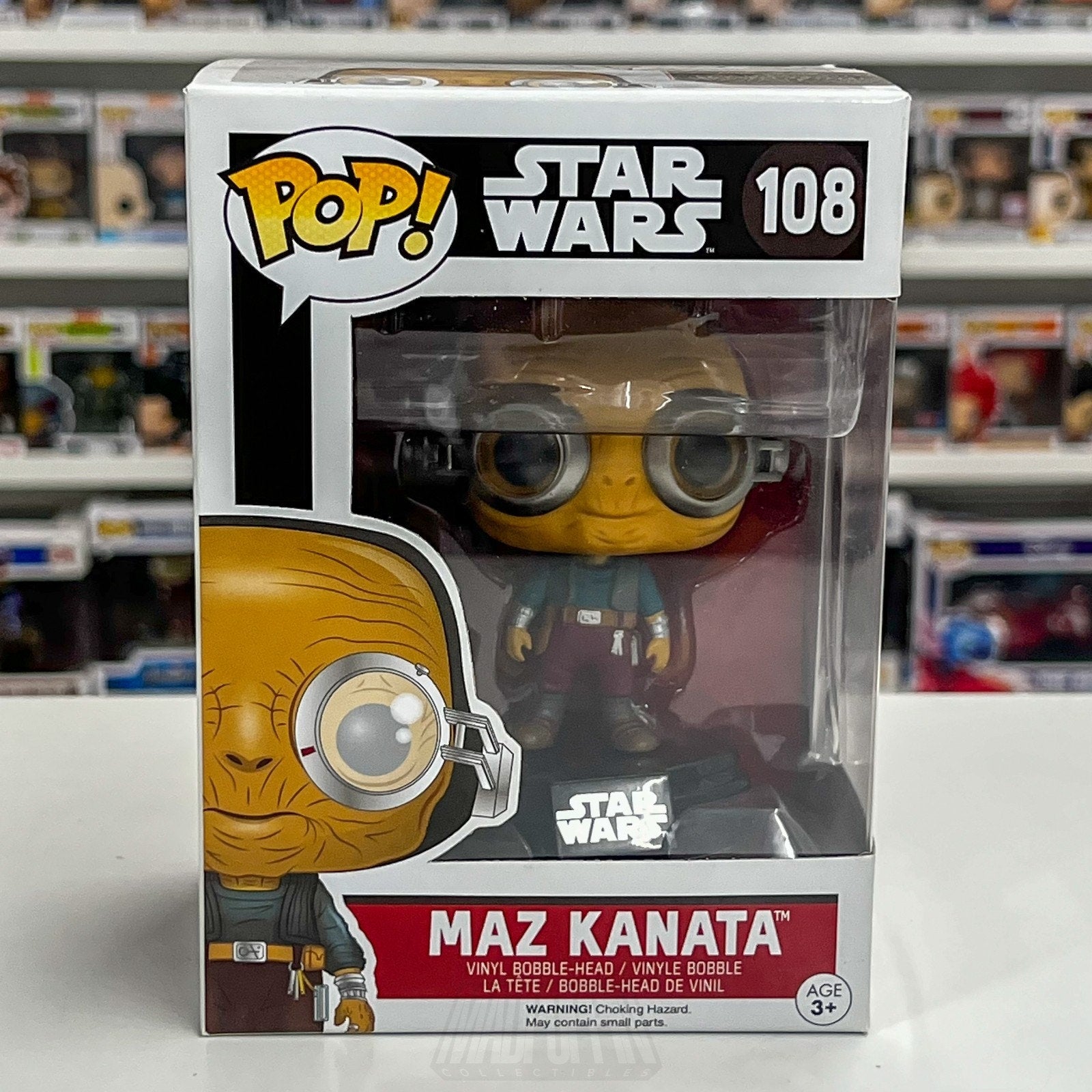 Funko Pop Star Wars Episode VII Force Awakens Maz Kanata 108 Toy Vinyl Figure