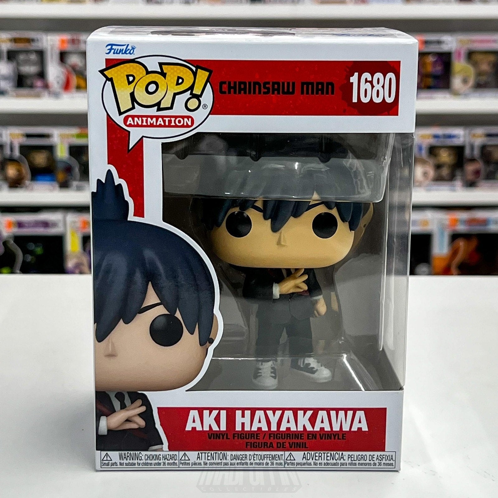 Funko Pop! Animation Chainsaw Man Aki Hayakawa 1680 Vinyl Figure Anime Box