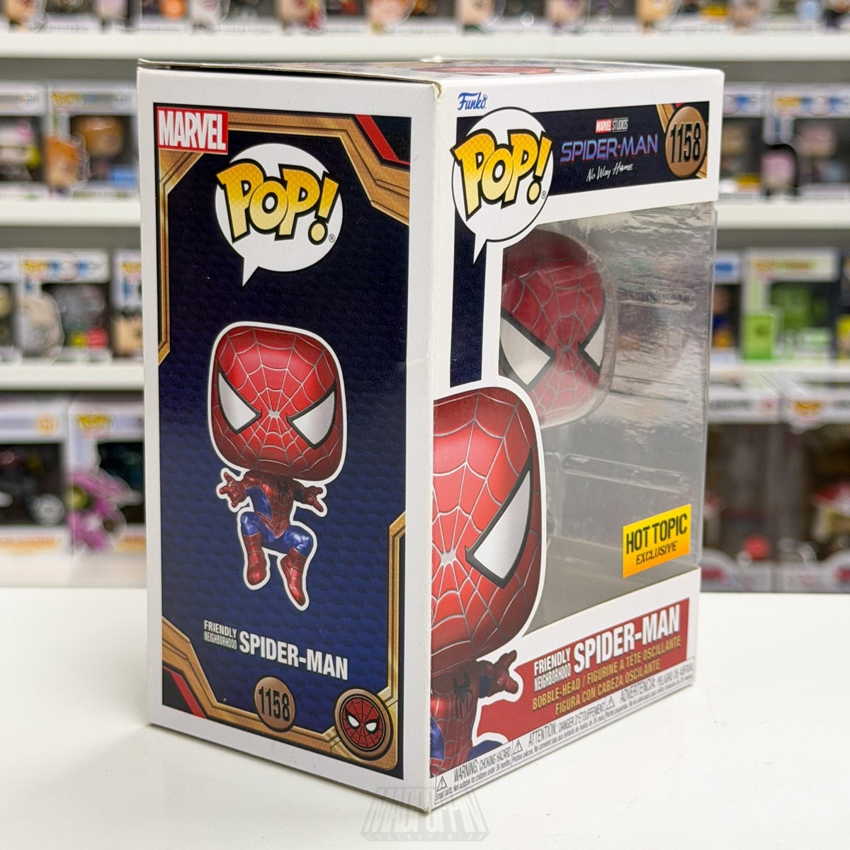 Funko Pop Marvel No Way Home Friendly Neighborhood Spider-Man Hot Topic 1158 Toy