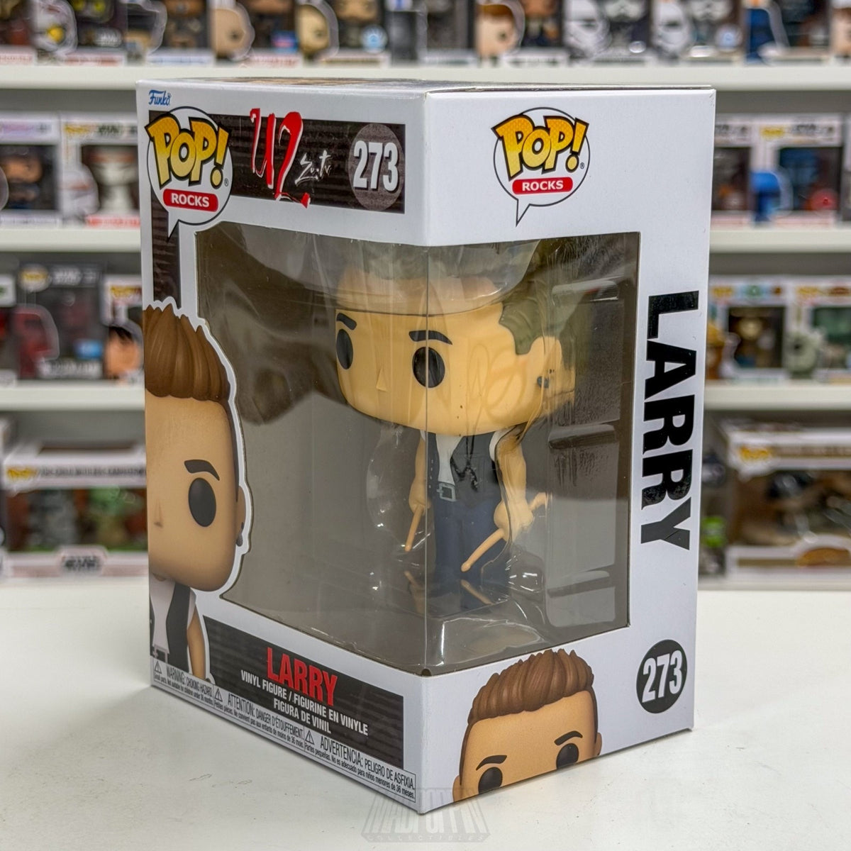 Funko Pop Rocks U2 Zoo TV Larry Mullen 273 Alternative Irish Band Vinyl Figure