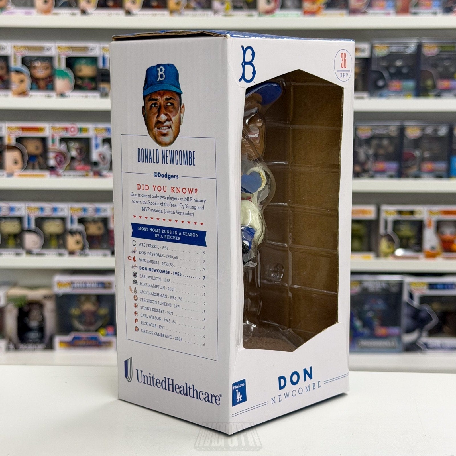Brooklyn Dodgers Don Newcombe Pitching Pose #36 RHP 2016 Bobblehead SGA MVP ROY