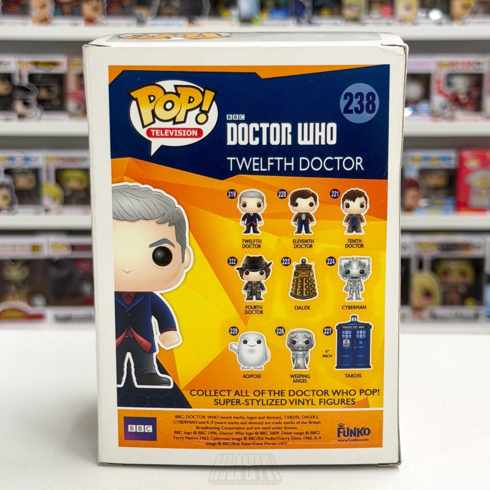 Funko Pop TV BBC Doctor Who Twelfth Doctor Hot Topic 238 Sci-Fi Toy Vinyl Figure