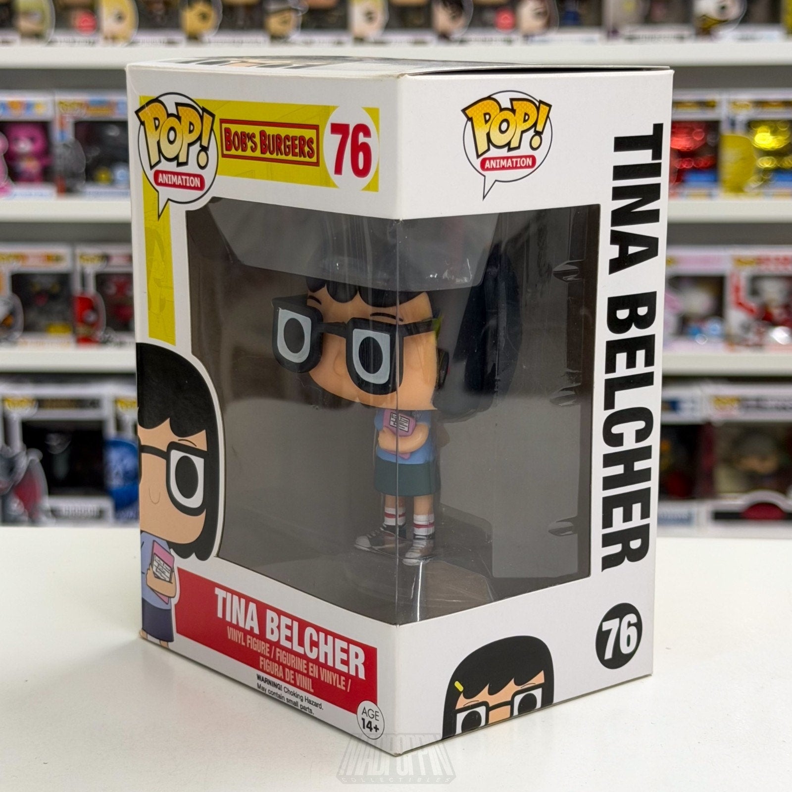 Funko Pop Animation Bobs Burgers Tina Belcher 76 Sitcom New Jersey Vinyl Figure