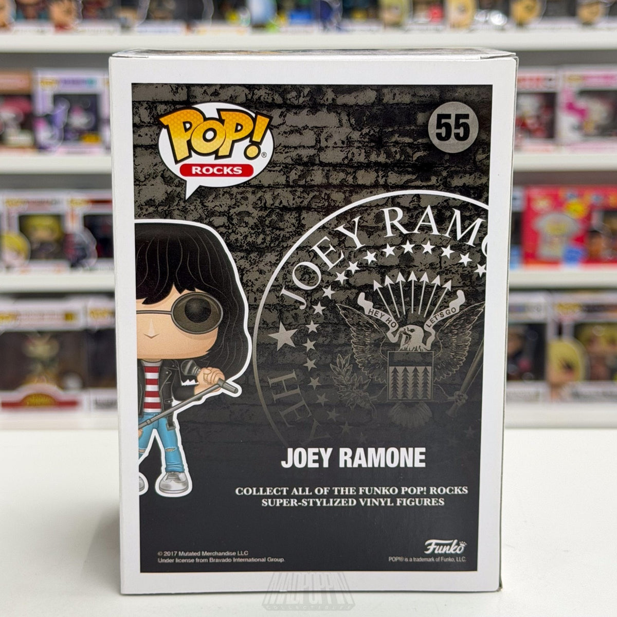 Funko Pop Rocks Joey Ramone Hey Ho Lets Go 55 Punk Music Singer Toy Vinyl Figure