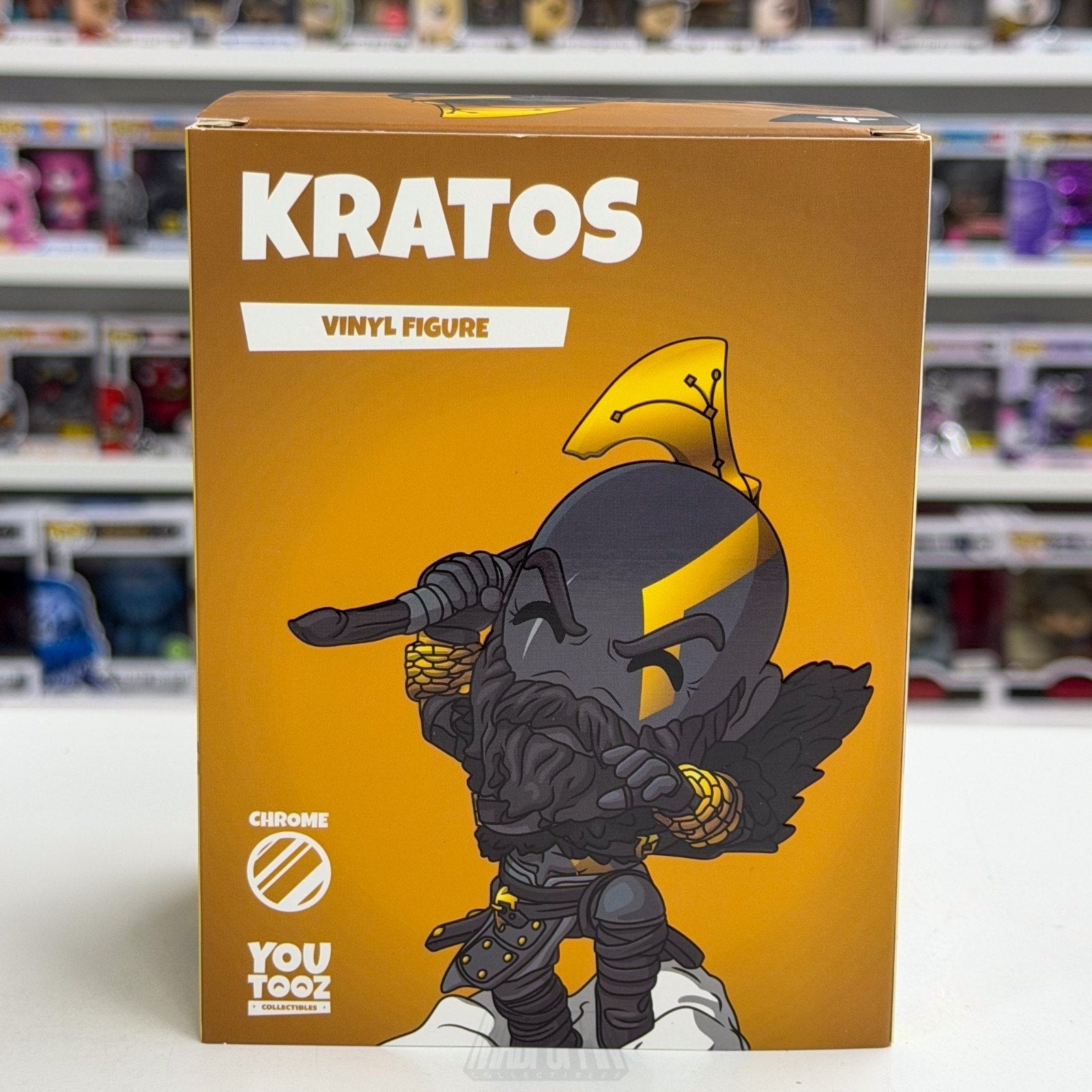 Youtooz God of War Ragnarok Kratos Chrome Target Exclusive 2755/7500 Toy Figure