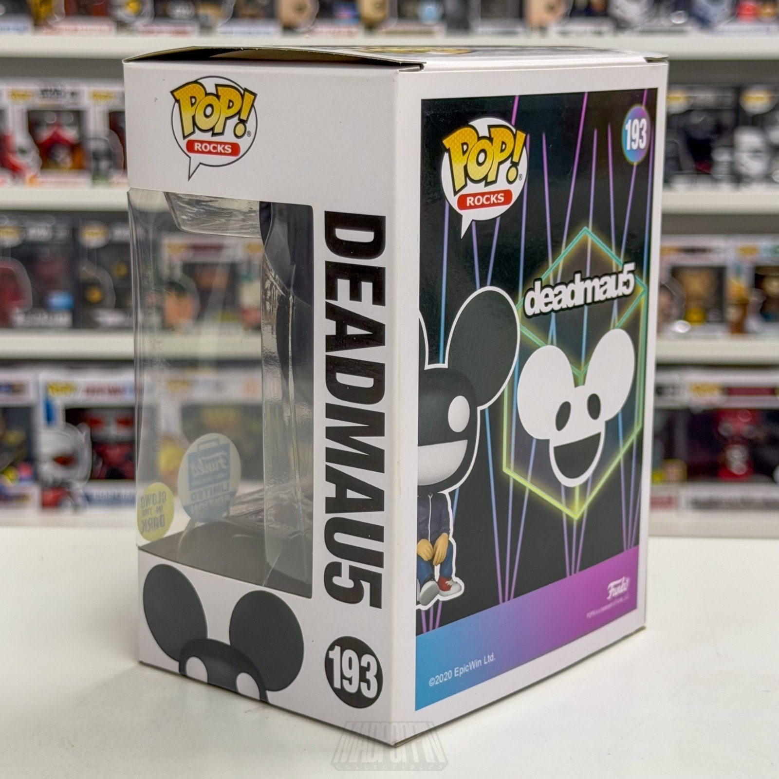 Funko Pop Rocks Deadmau5 Glow 193 Canadian EDM Electronic DJ Toy Vinyl Figure