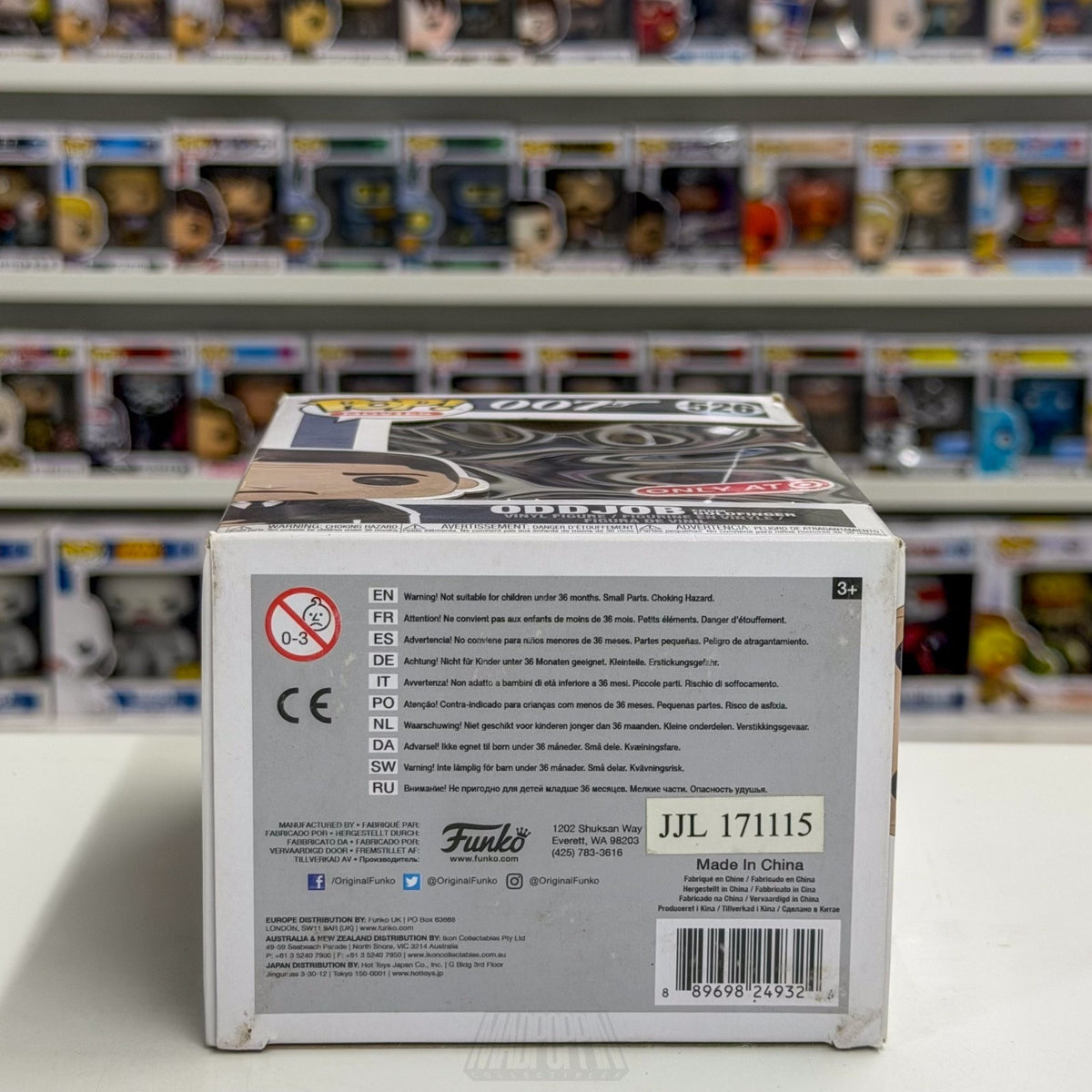Funko Pop Movies 007 Oddjob Goldfinger Throwing Hat Target 526 Toy Vinyl Figure