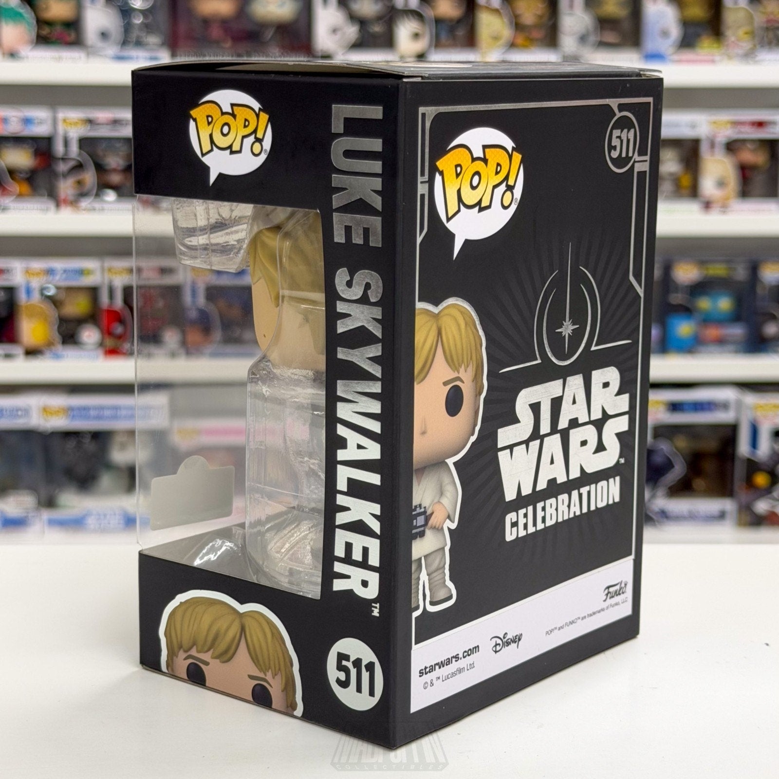 Funko Pop Star Wars Celebration Luke Skywalker 511 OFFICIAL STICKER Vinyl Figure