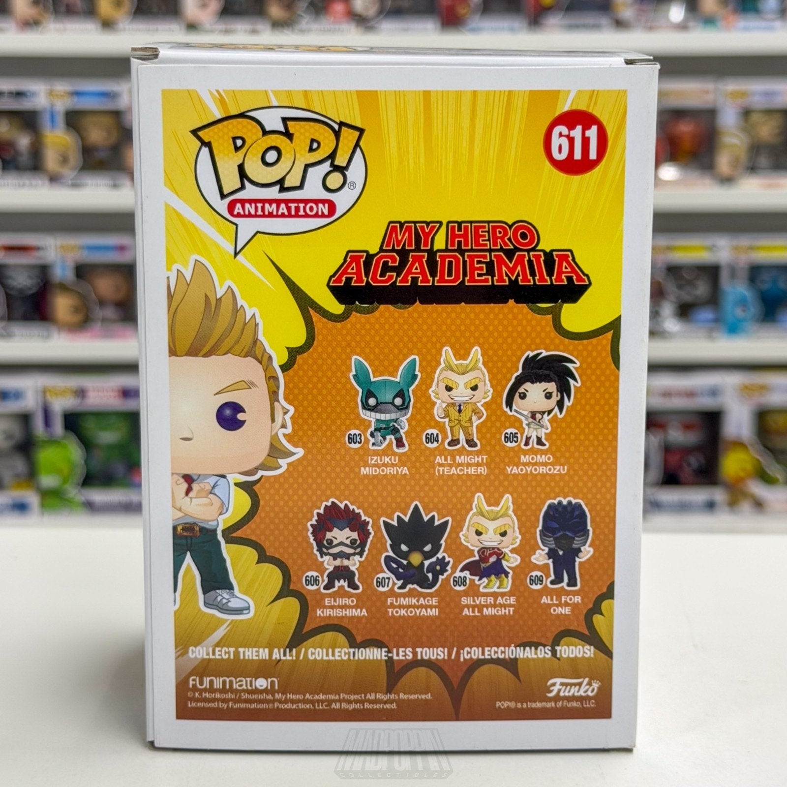 Funko Pop Anime My Hero Academia Mirio Togata Chalice 611 Manga Toy Vinyl Figure