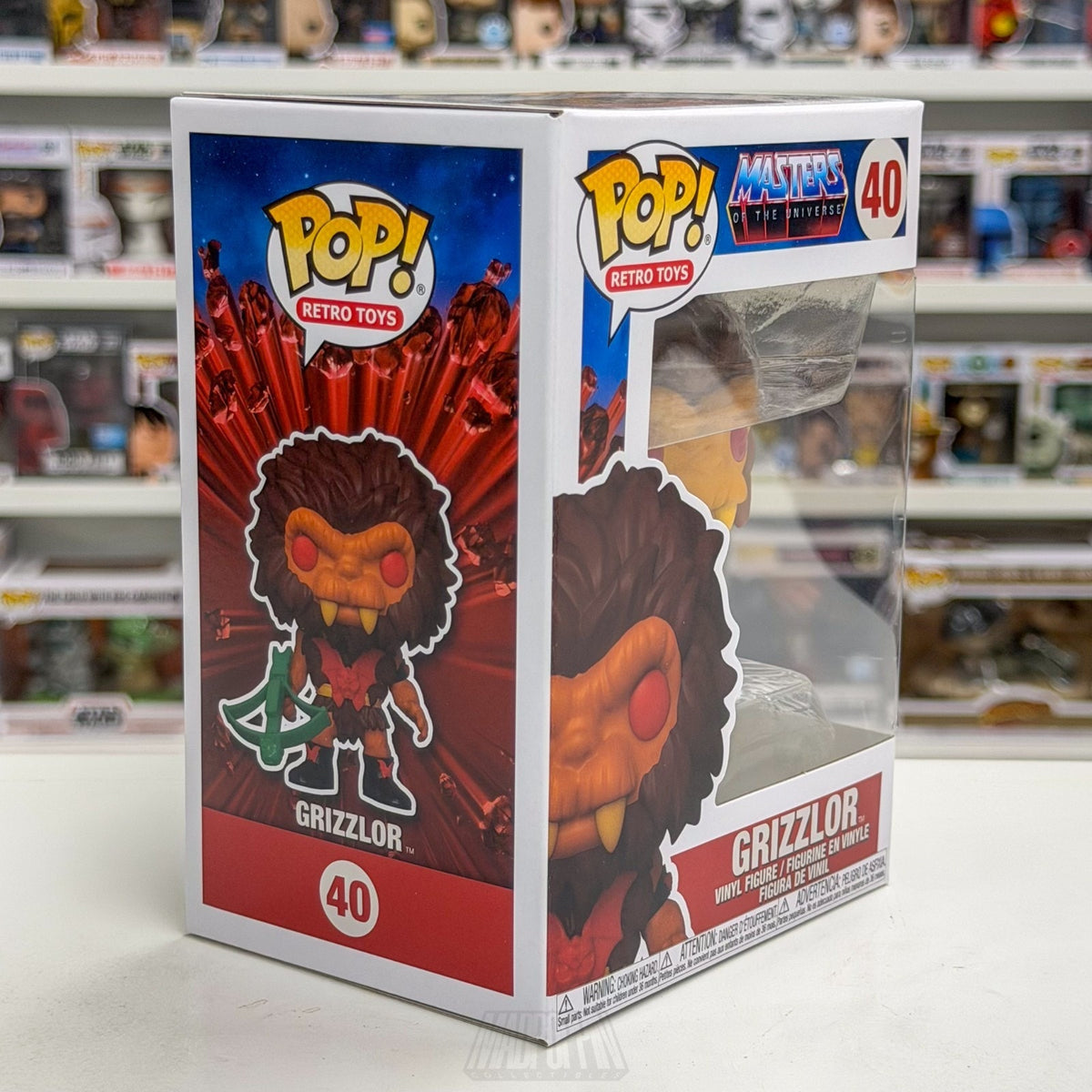 Funko Pop Retro Toys Master of the Universe Grizzlor 40 Cartoon 80s Vinyl Figure