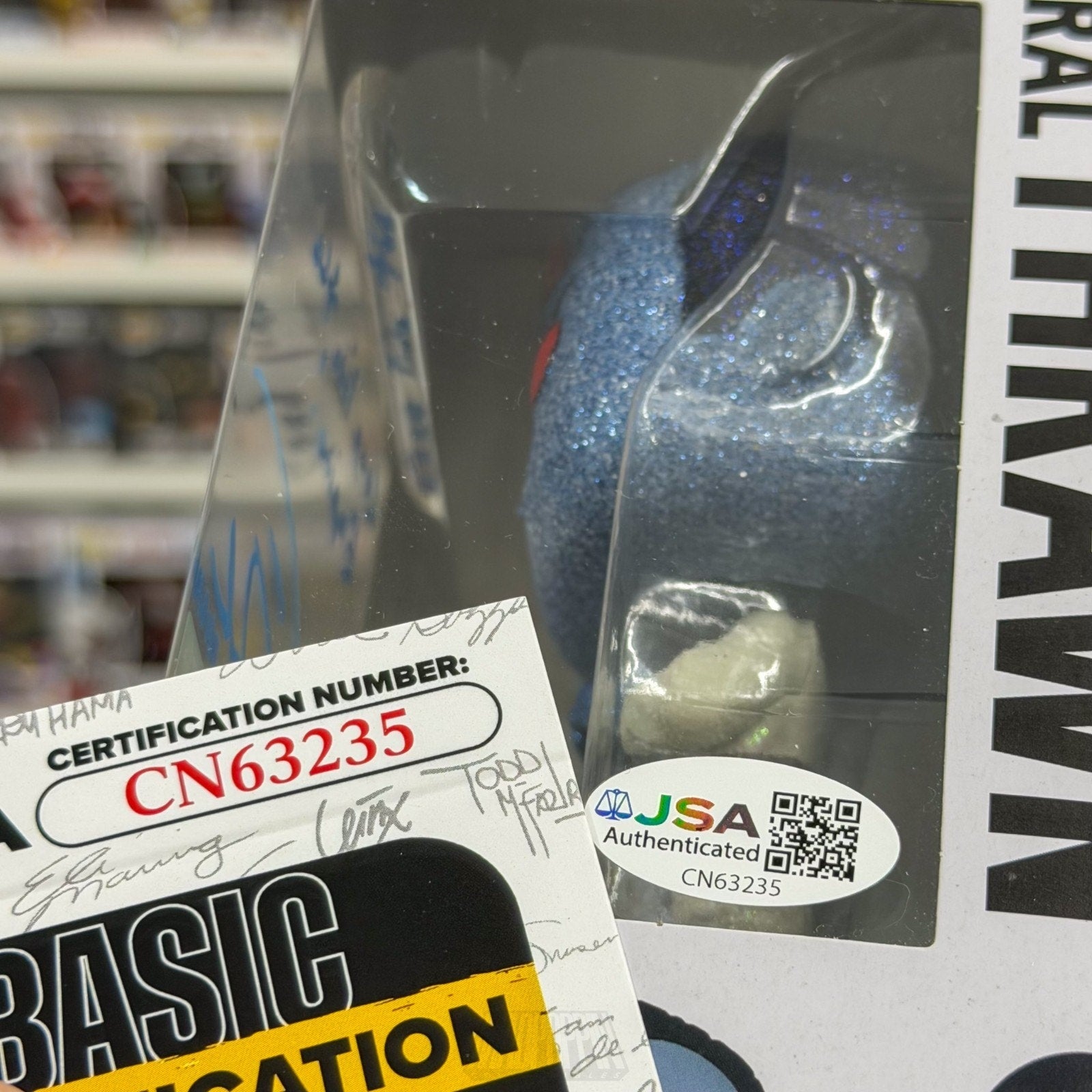 Funko Pop Star Wars Grand Admiral Thrawn Diamond SDCC Auto Signed JSA 697 Figure