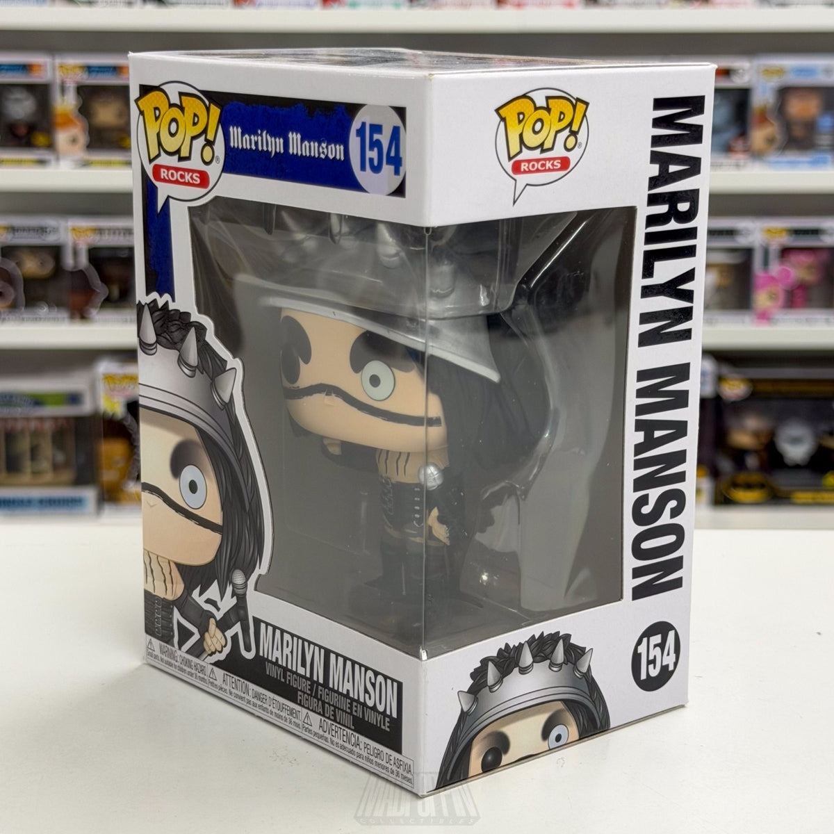 Funko Pop Rocks Marilyn Manson 154 Vaulted Music Goth Metal Horror Vinyl Figure