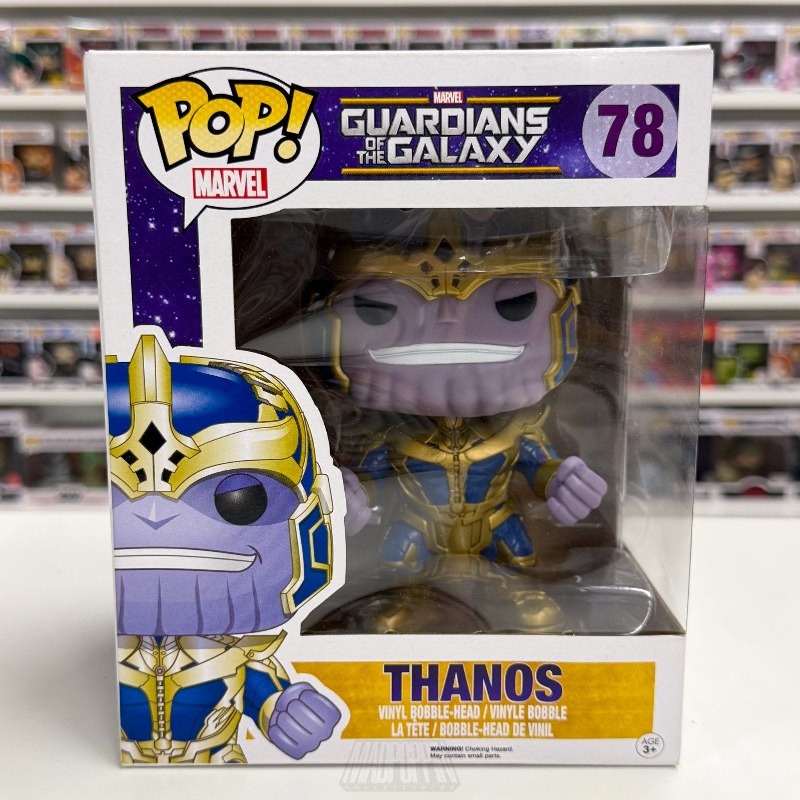 Funko Pop Marvel Guardians of the Galaxy Thanos 78 Mad Titan Toy Vinyl 6" Figure