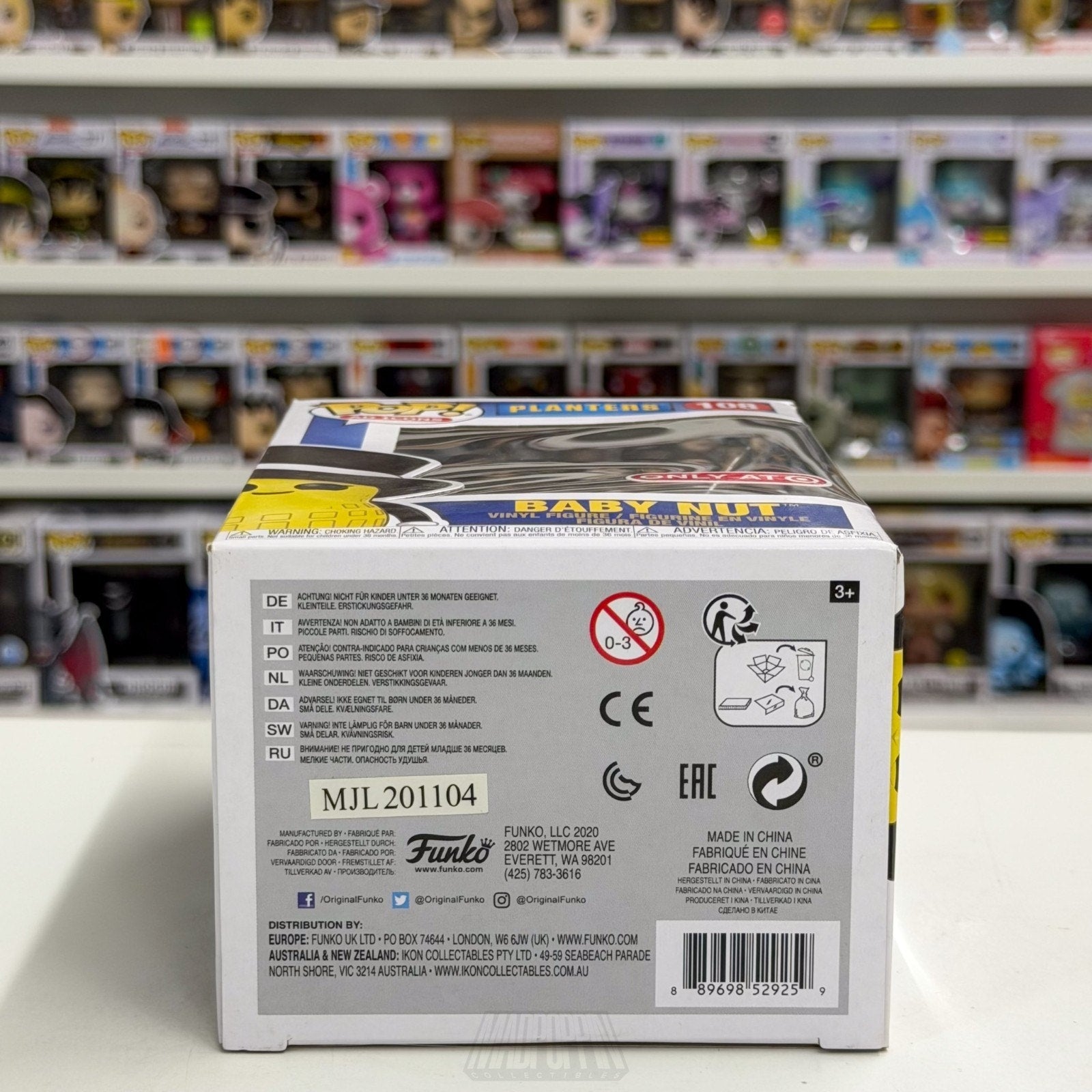 Funko Pop Ad Icons Planters Baby Nut Target 108 Logo Mascot Toy Vinyl Figure