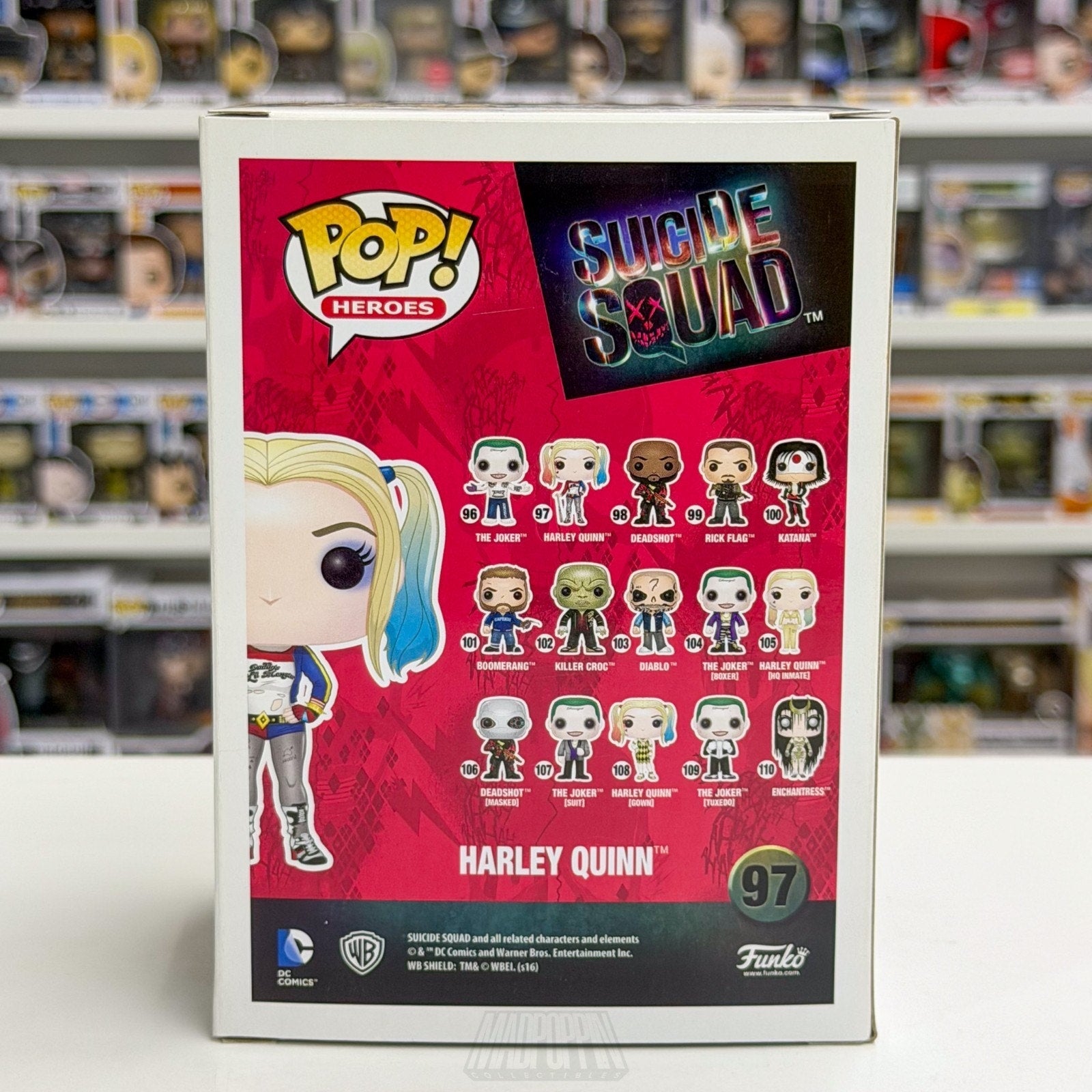 Funko Pop DC Heroes Suicide Squad Harley Quinn 97 Joker Batman Toy Vinyl Figure