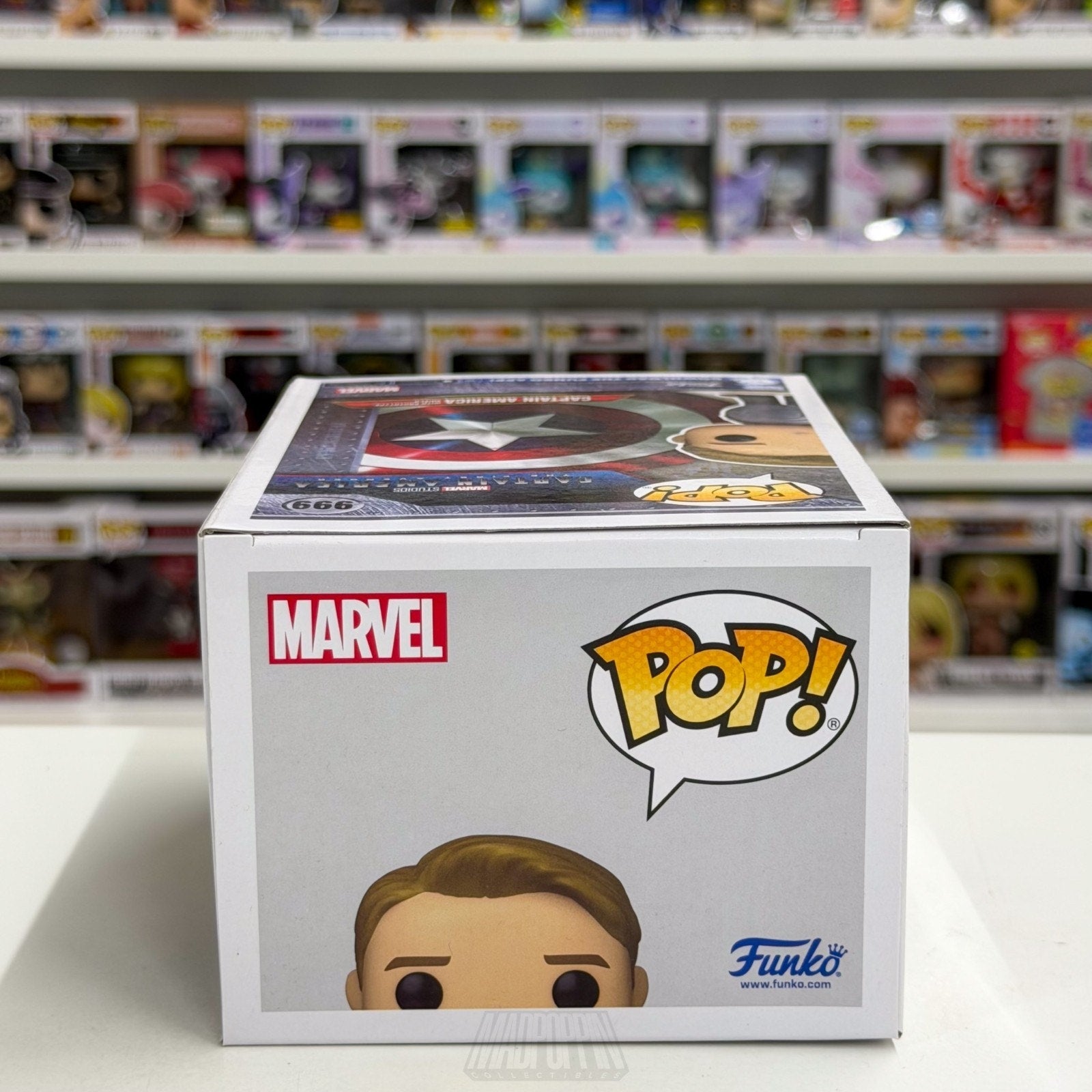 Funko Pop Marvel Captain America Prototype Shield Entertainment Earth 999 Figure