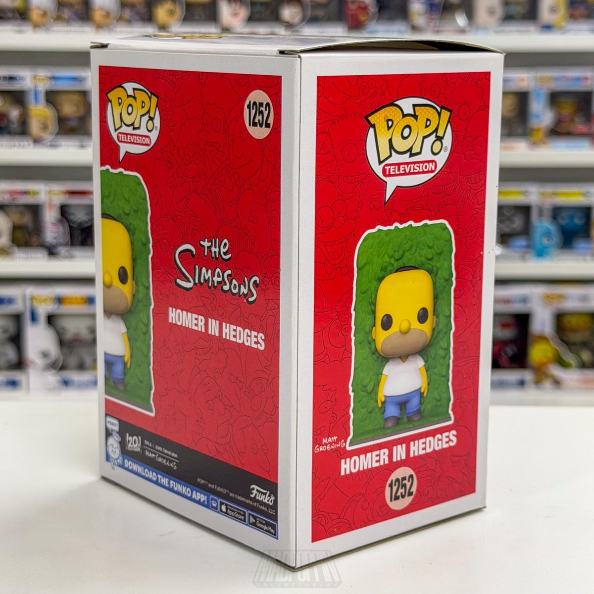 Funko Pop TV The Simpsons Homer in Hedges Entertainment Earth 1252 Vinyl Figure