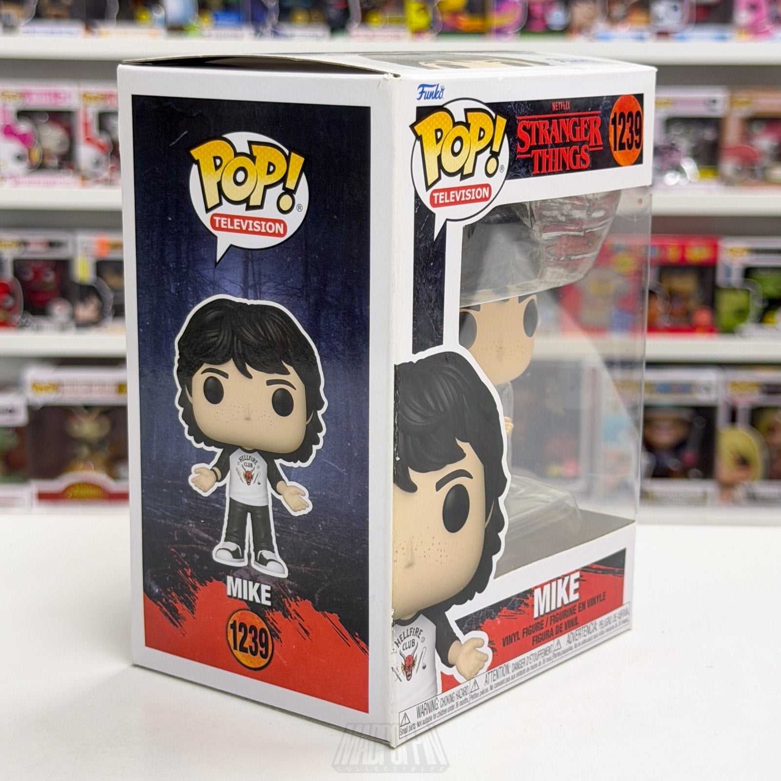 Funko Pop TV Stranger Things Mike Hellfire Club Shirt 1239 Season 4 Vinyl Figure