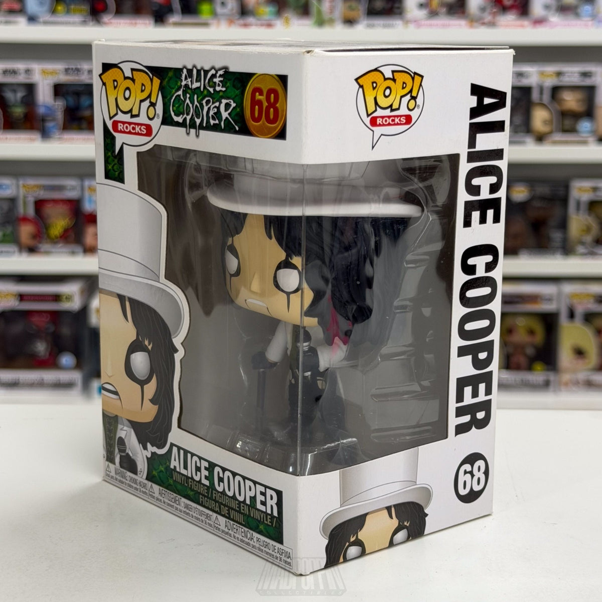 Funko Pop Rocks Alice Cooper 68 Music Hard Shock Glam Heavy Metal Vinyl Figure