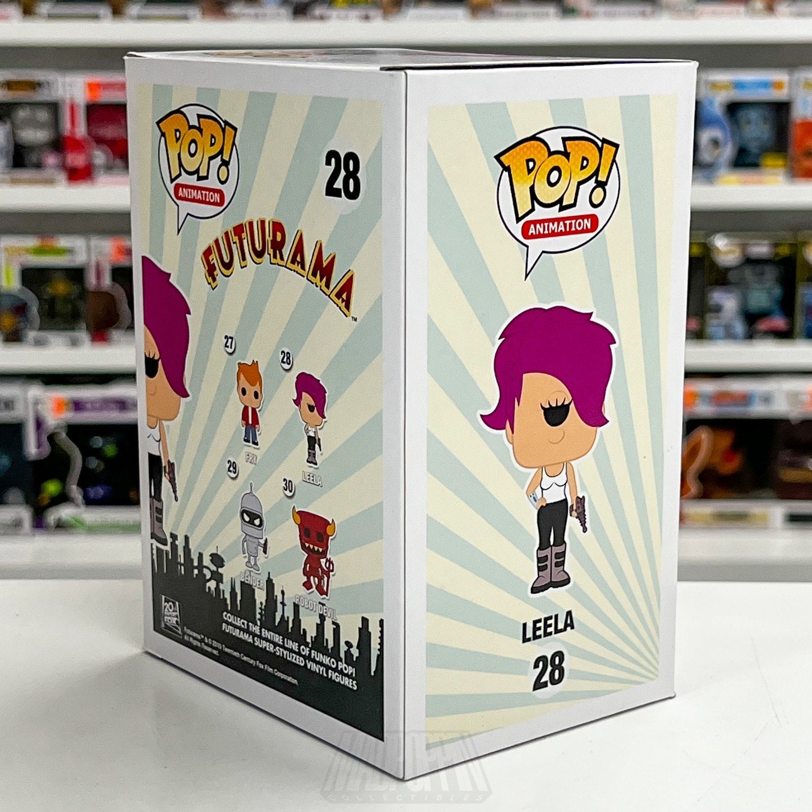 Funko Pop Animation Futurama Turanga Leela 28 TV Show Comedy Toy Vinyl Figure