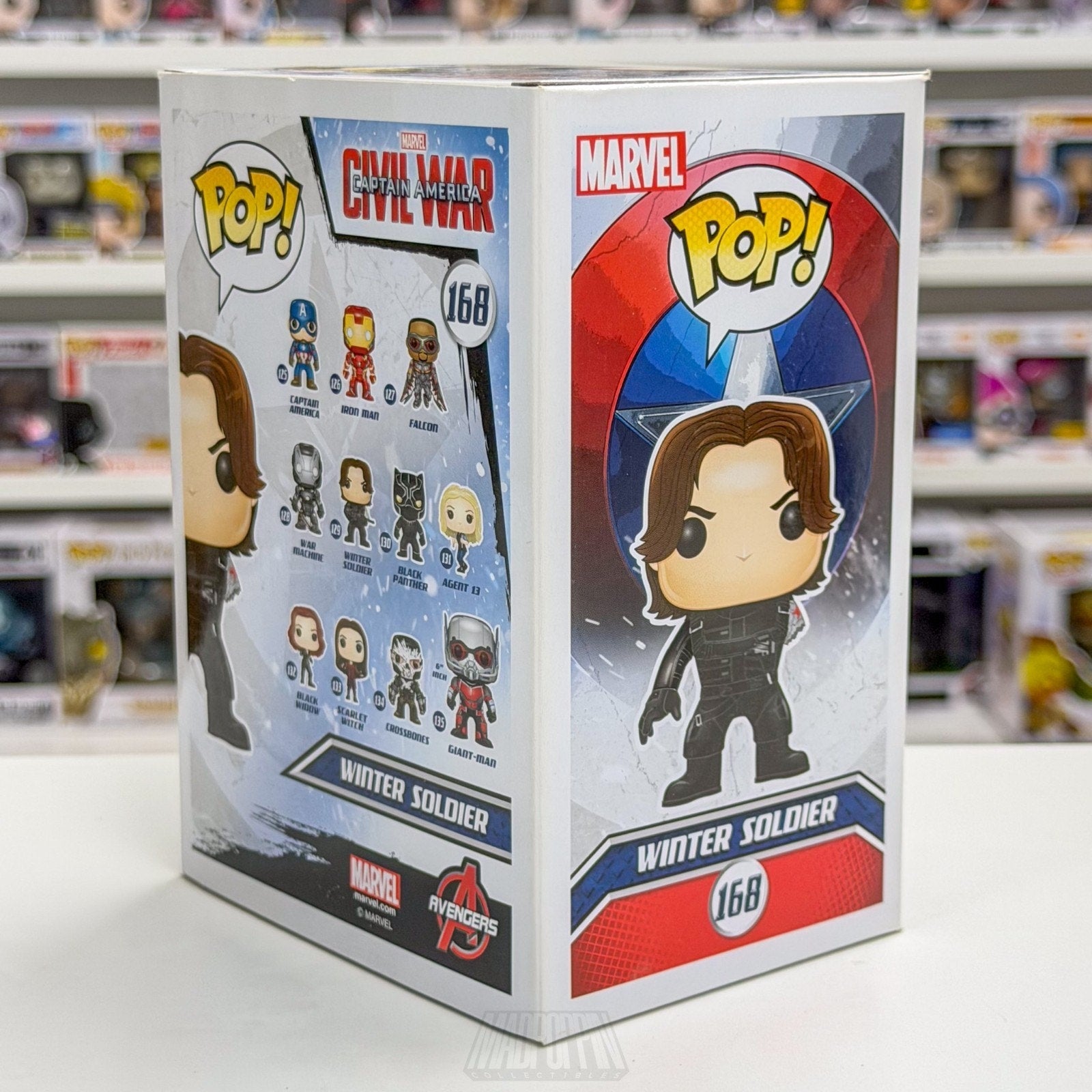 Funko Pop Marvel Civil War Winter Soldier Missing Arm Target 168 Vinyl Figure