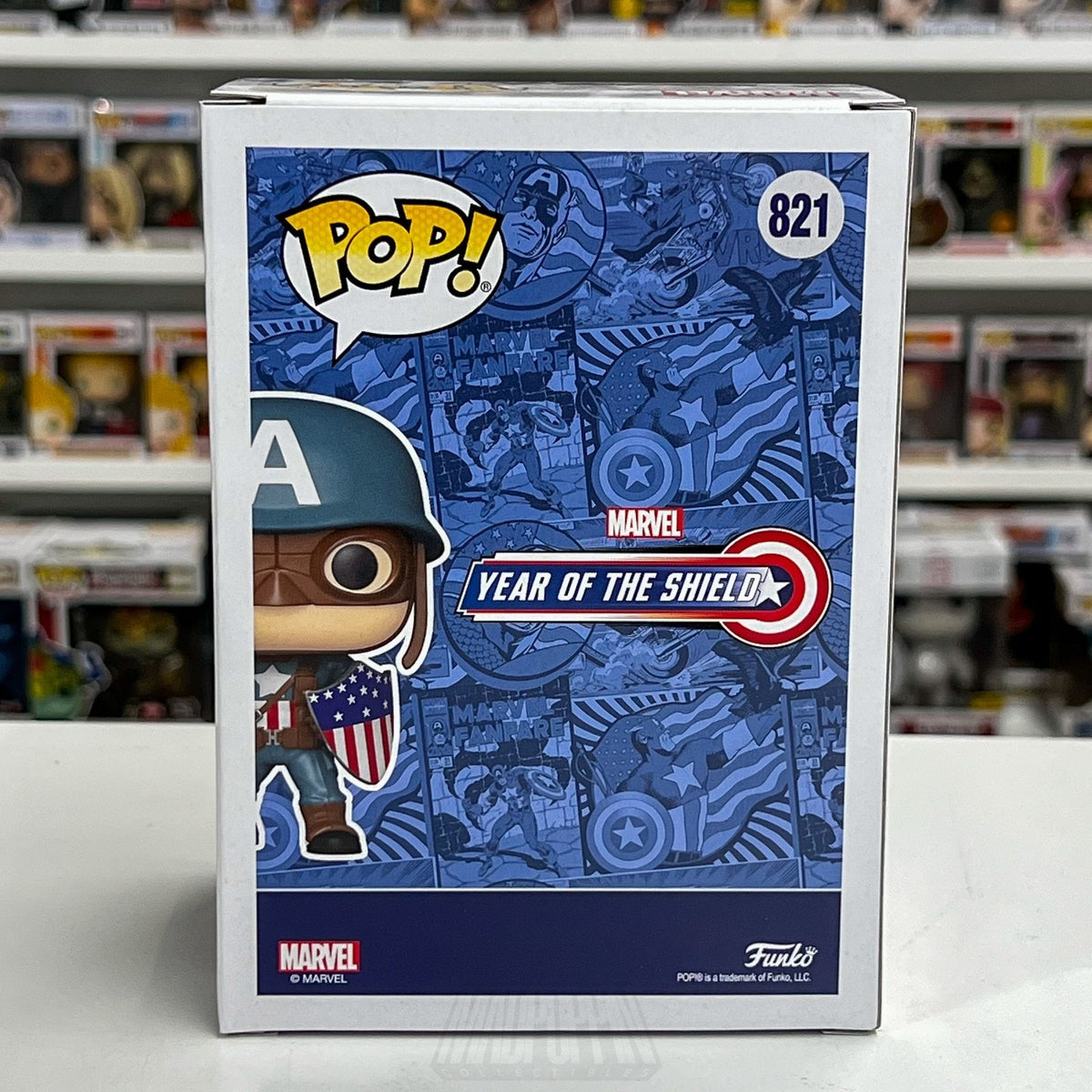 Funko Pop Marvel Collector Corps WWII Ultimates Captain America 821 Vinyl Figure