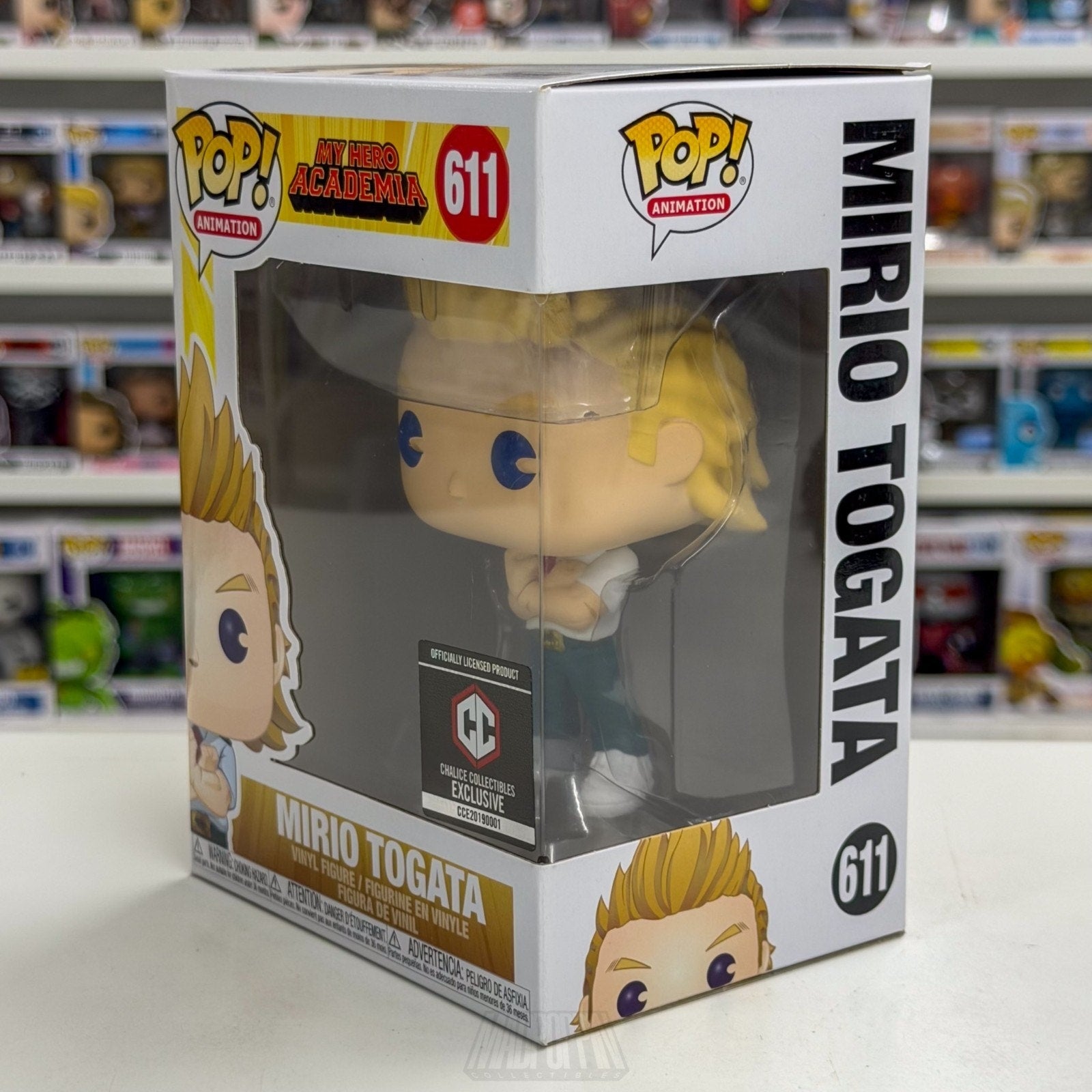 Funko Pop Anime My Hero Academia Mirio Togata Chalice 611 Manga Toy Vinyl Figure