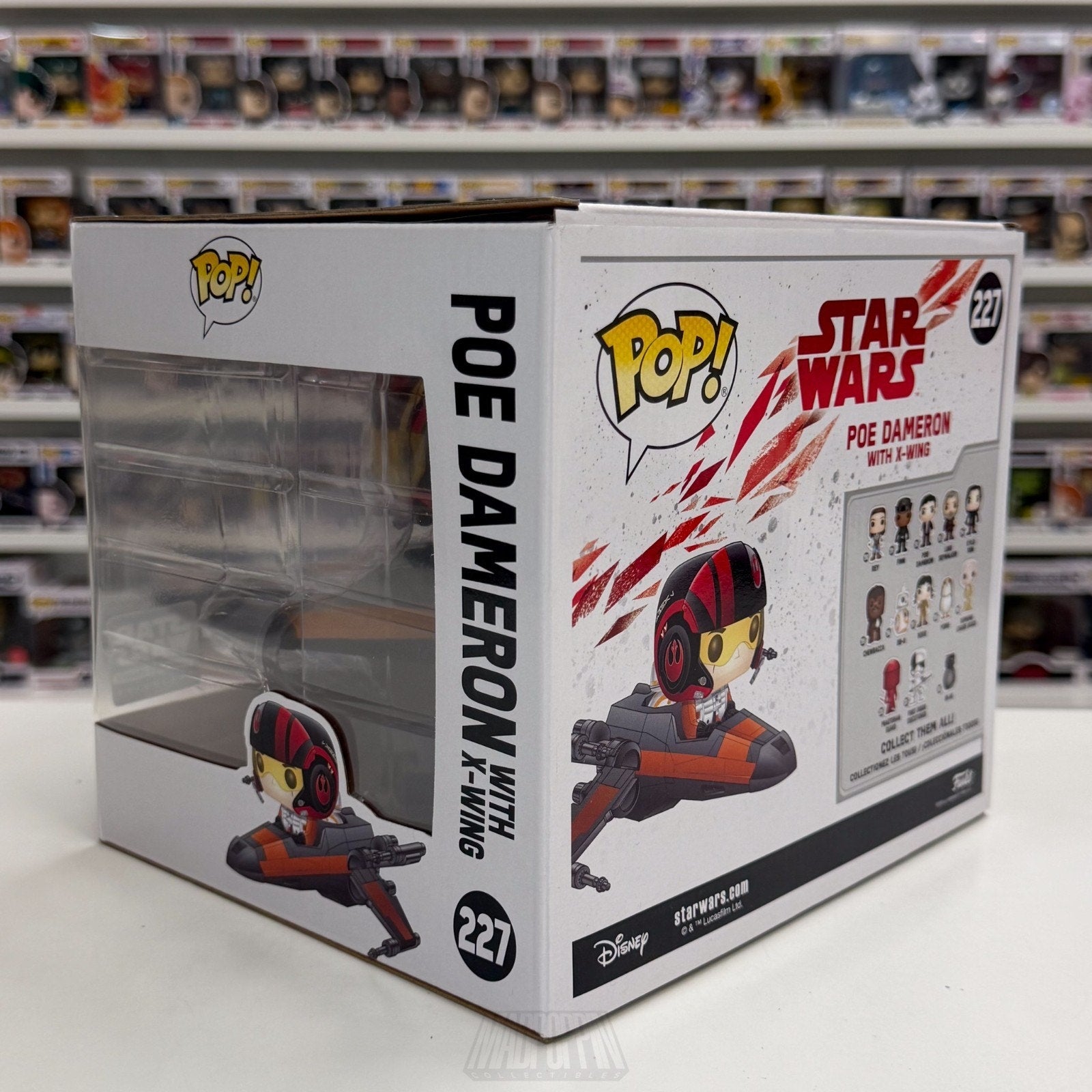 Funko Pop Rides Star Wars Poe Dameron X-Wing Smugglers Bounty 227 Vinyl Figure